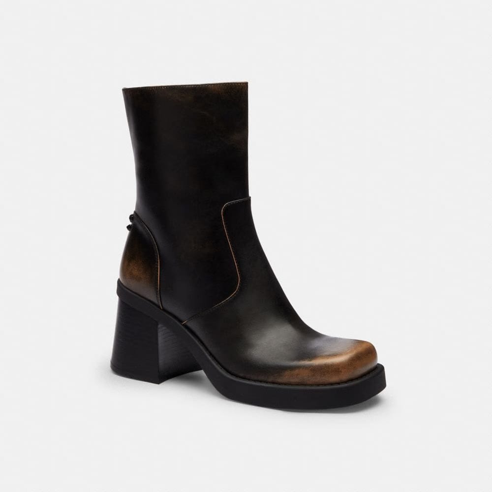 Sculpted C Bootie In Loved Leather