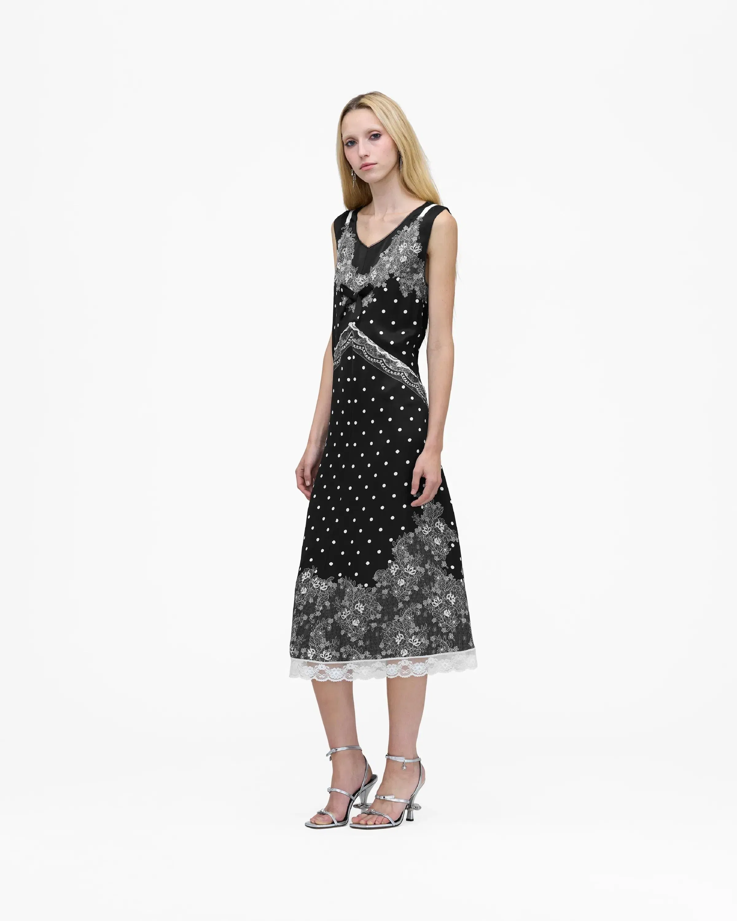 Trompe L'Oeil Slip Midi Dress