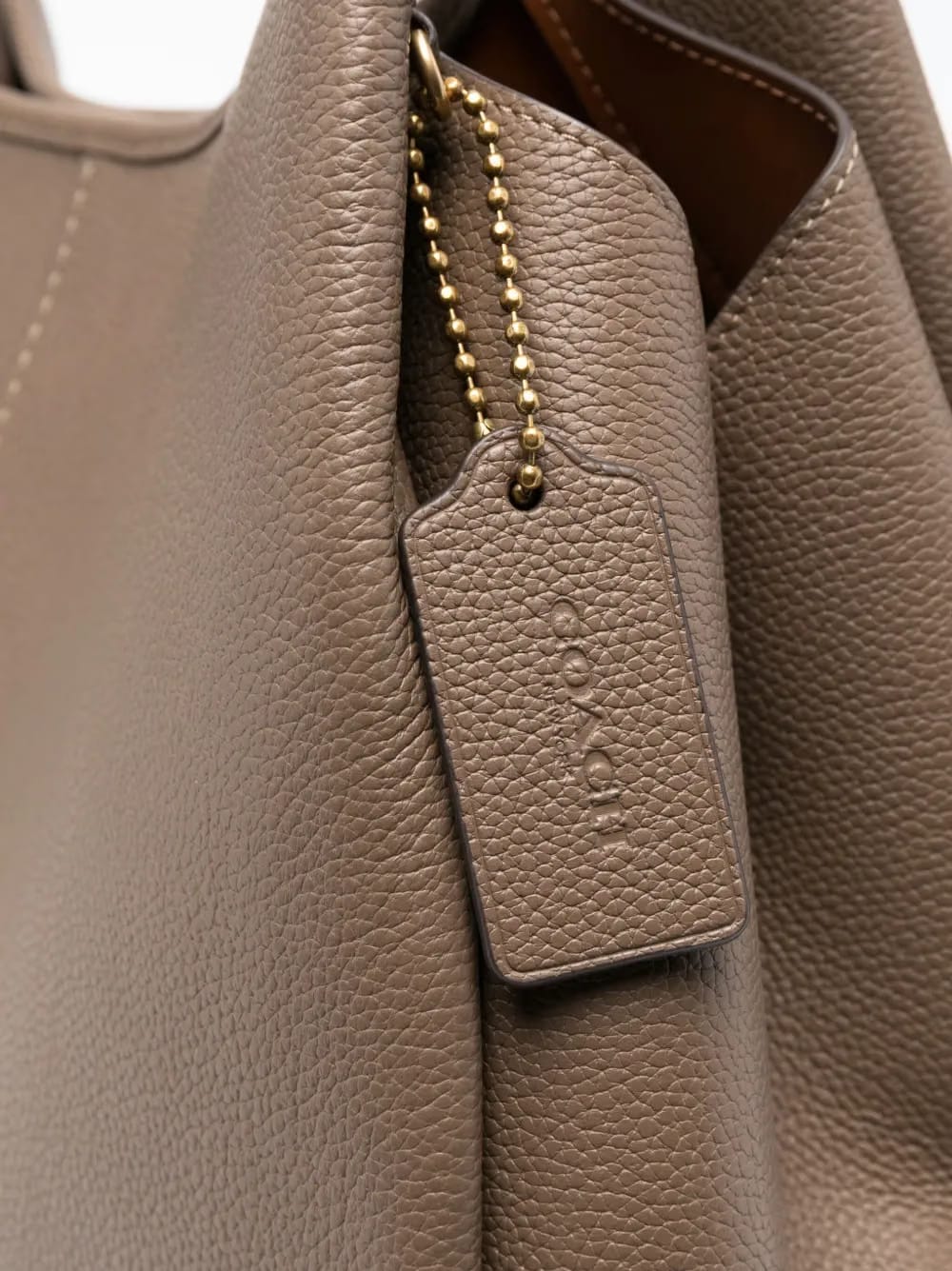 Lana pebbled-leather tote bag