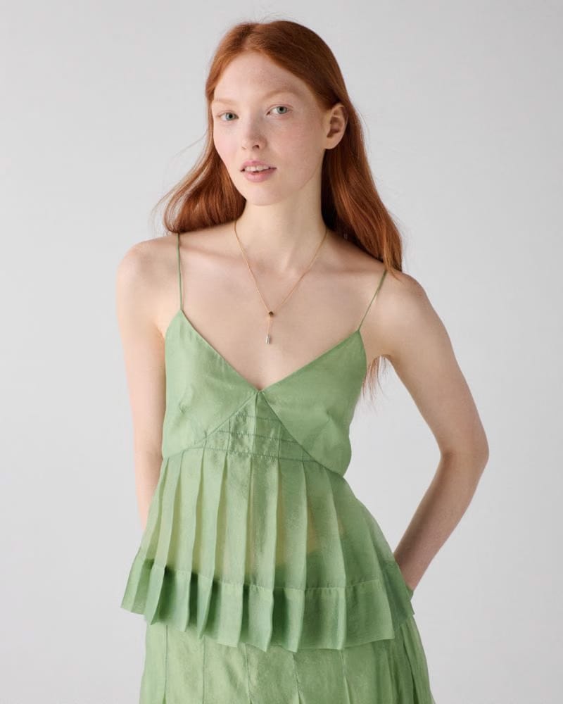 Crinkled Organza Cami