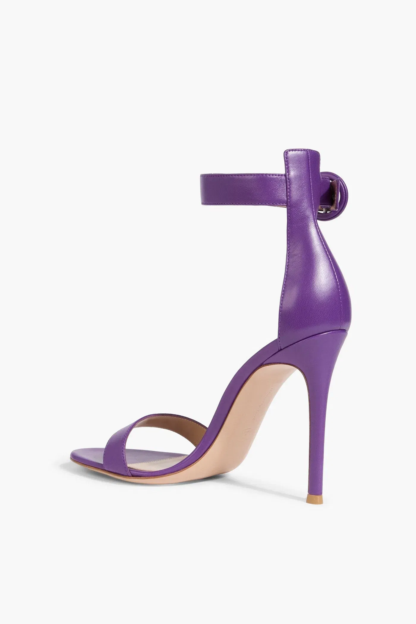 Gianvito Rossi Portofino 105 Leather Sandals Purple Women's