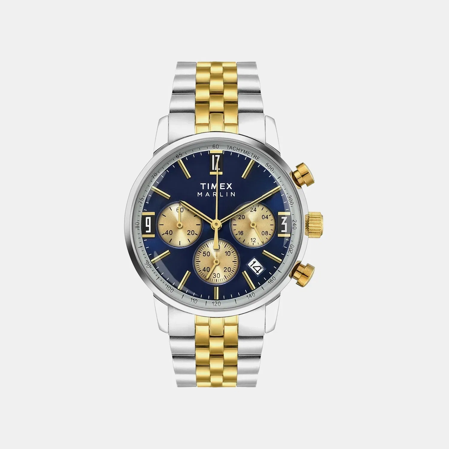 Timex Marlin Men Quartz Dial Chronograph Stainless Steel Watch Tweg26708