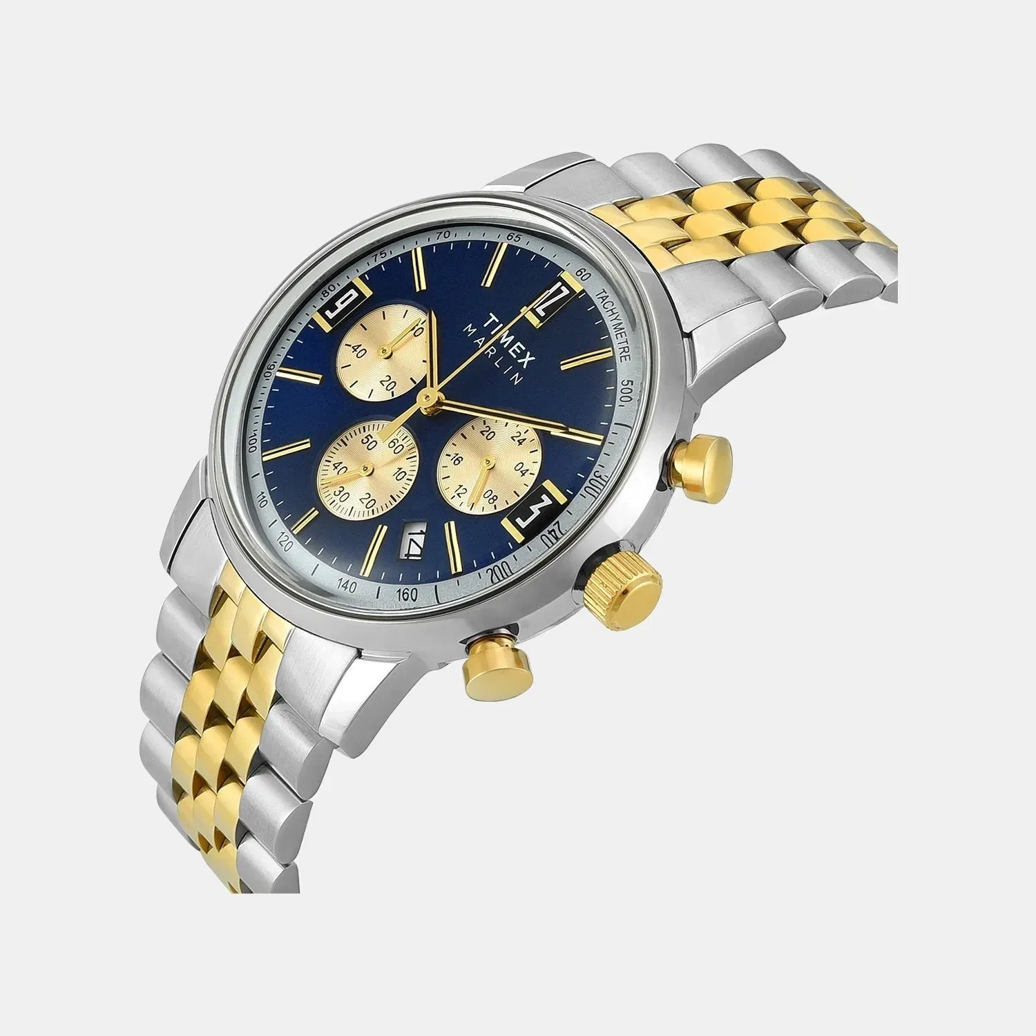 Timex Marlin Men Quartz Dial Chronograph Stainless Steel Watch Tweg26708
