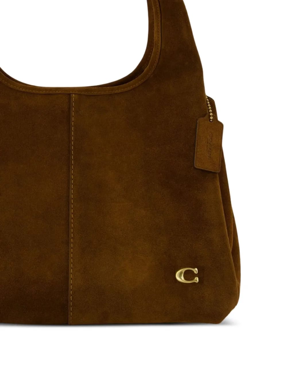 Lana top-handle suede shoulder bag