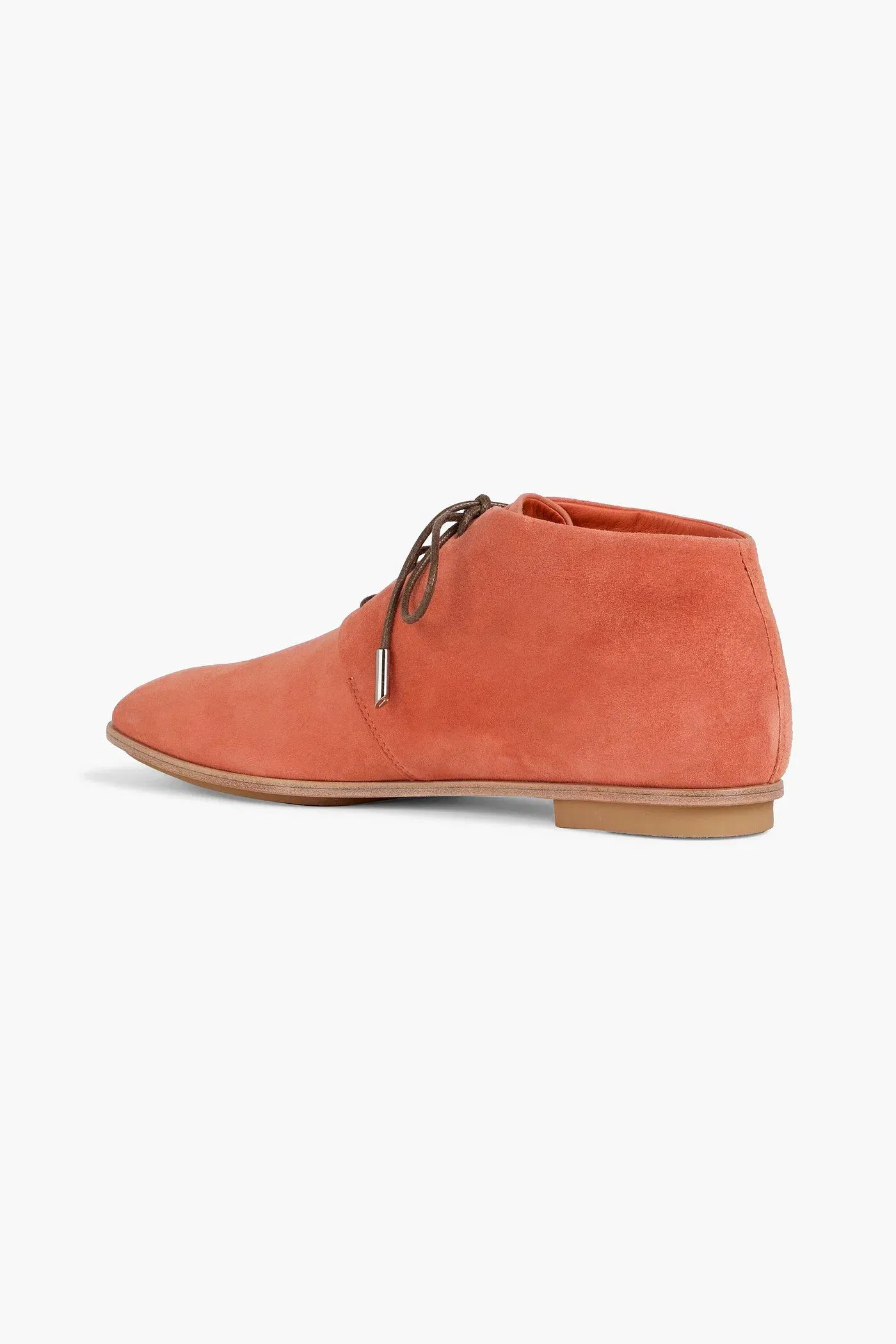 Tod's Suede Ankle Boots Coral Women's