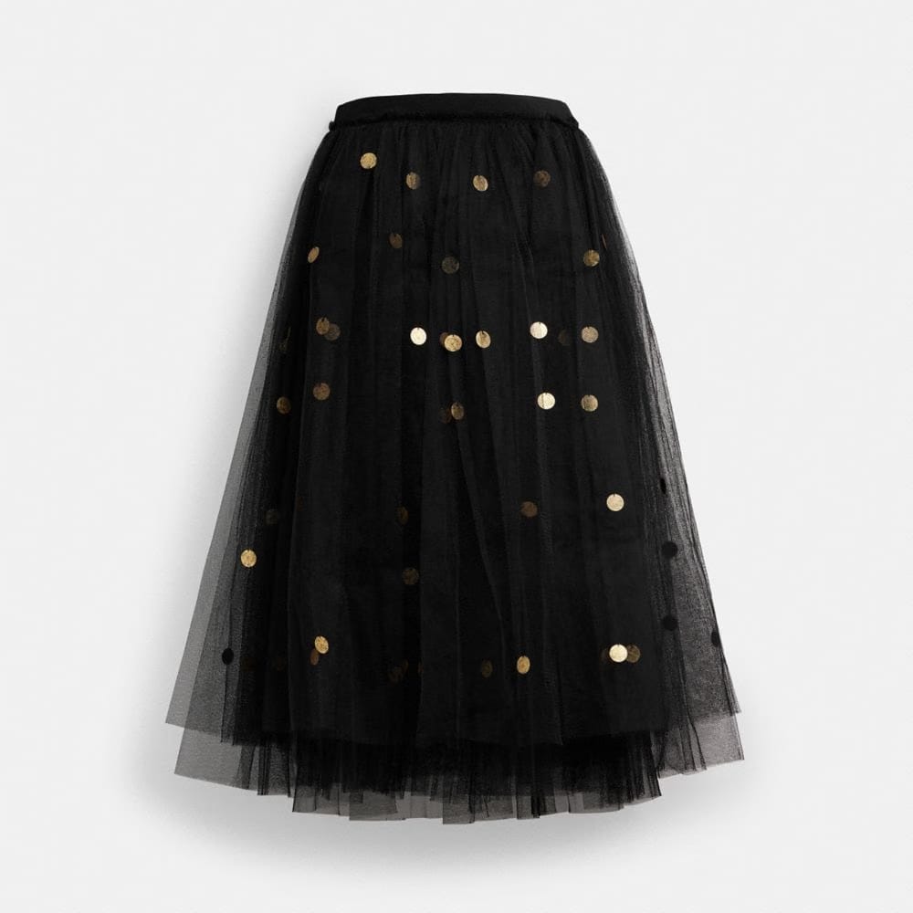 Sequin Paillette Tulle Skirt In Recycled Polyester