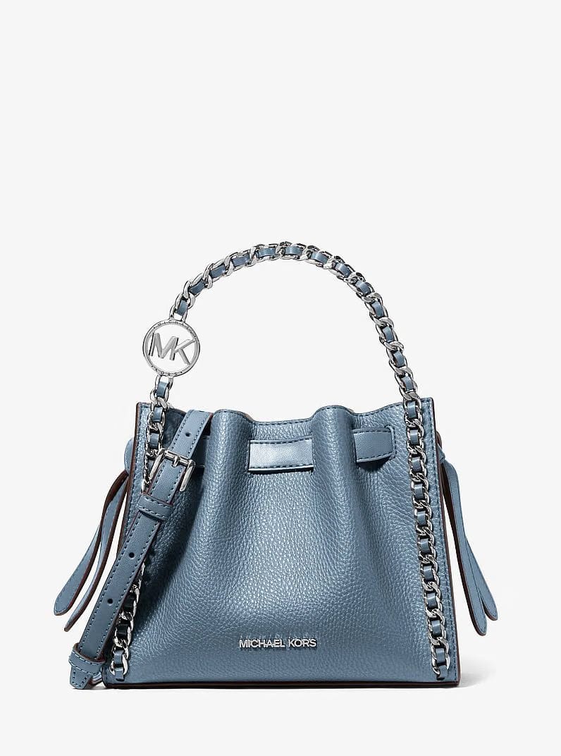 Michael Kors Mina Small Chain Convertible Crossbody Bag Denim