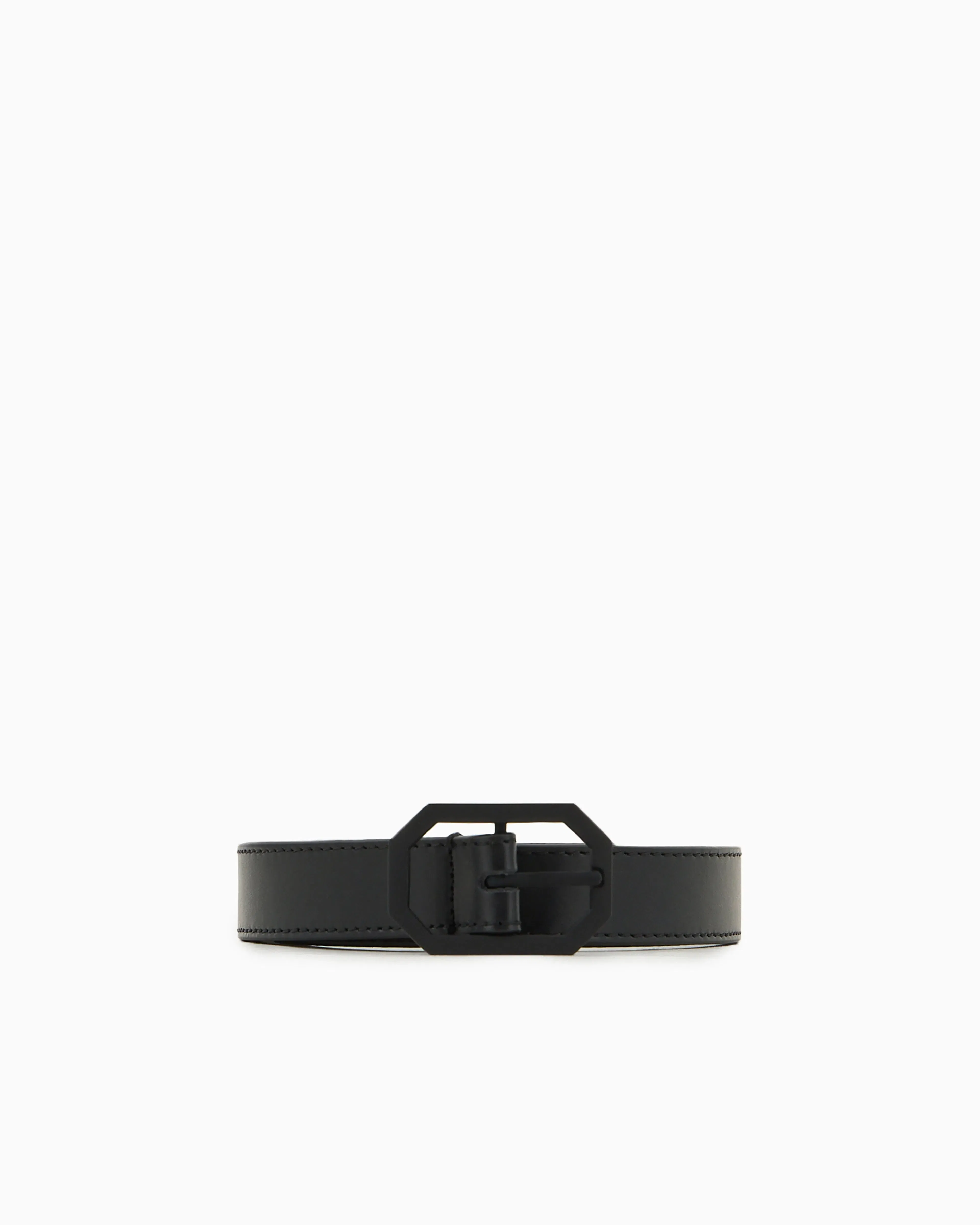 Emporio Armani Smooth leather belt