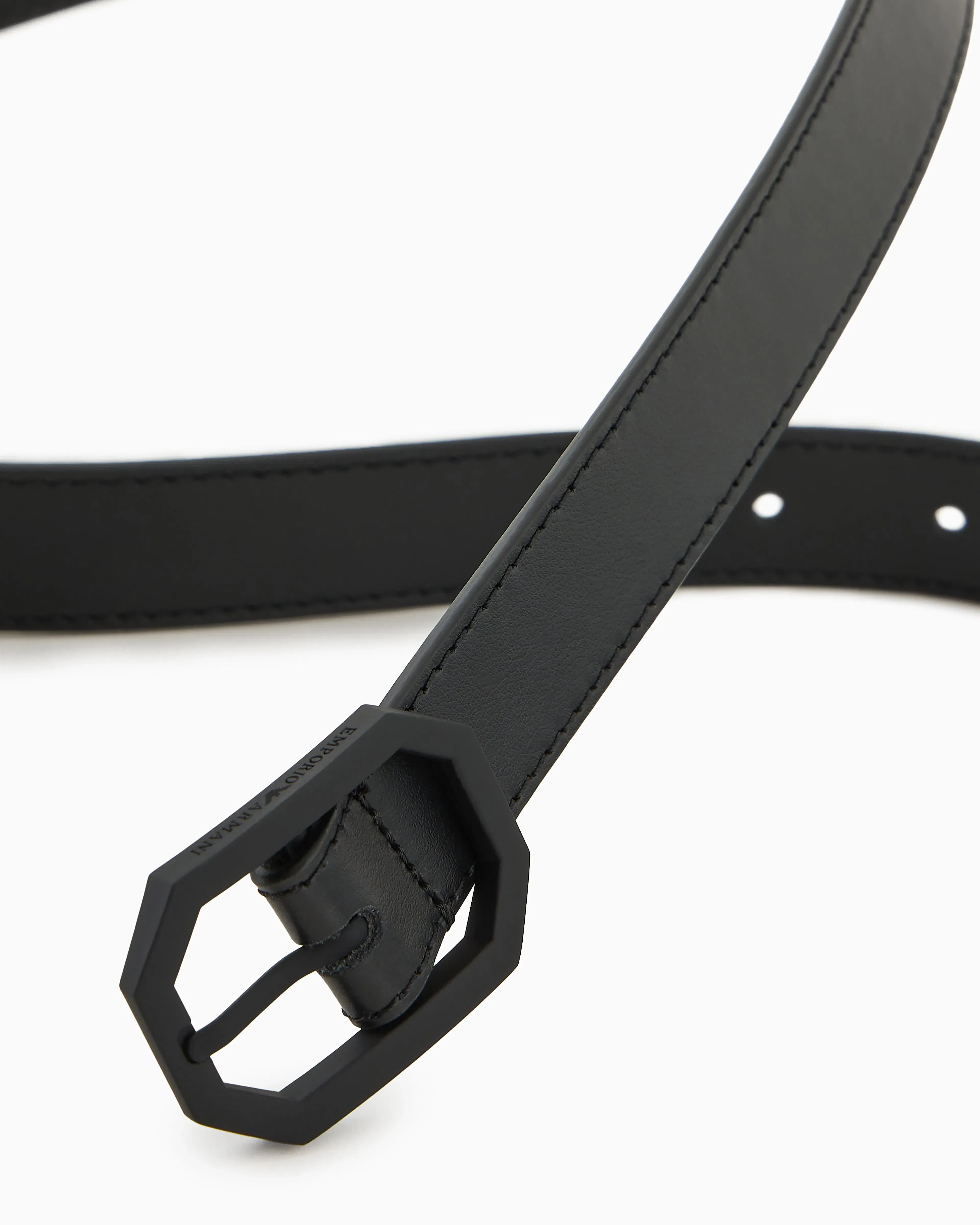 Emporio Armani Smooth leather belt