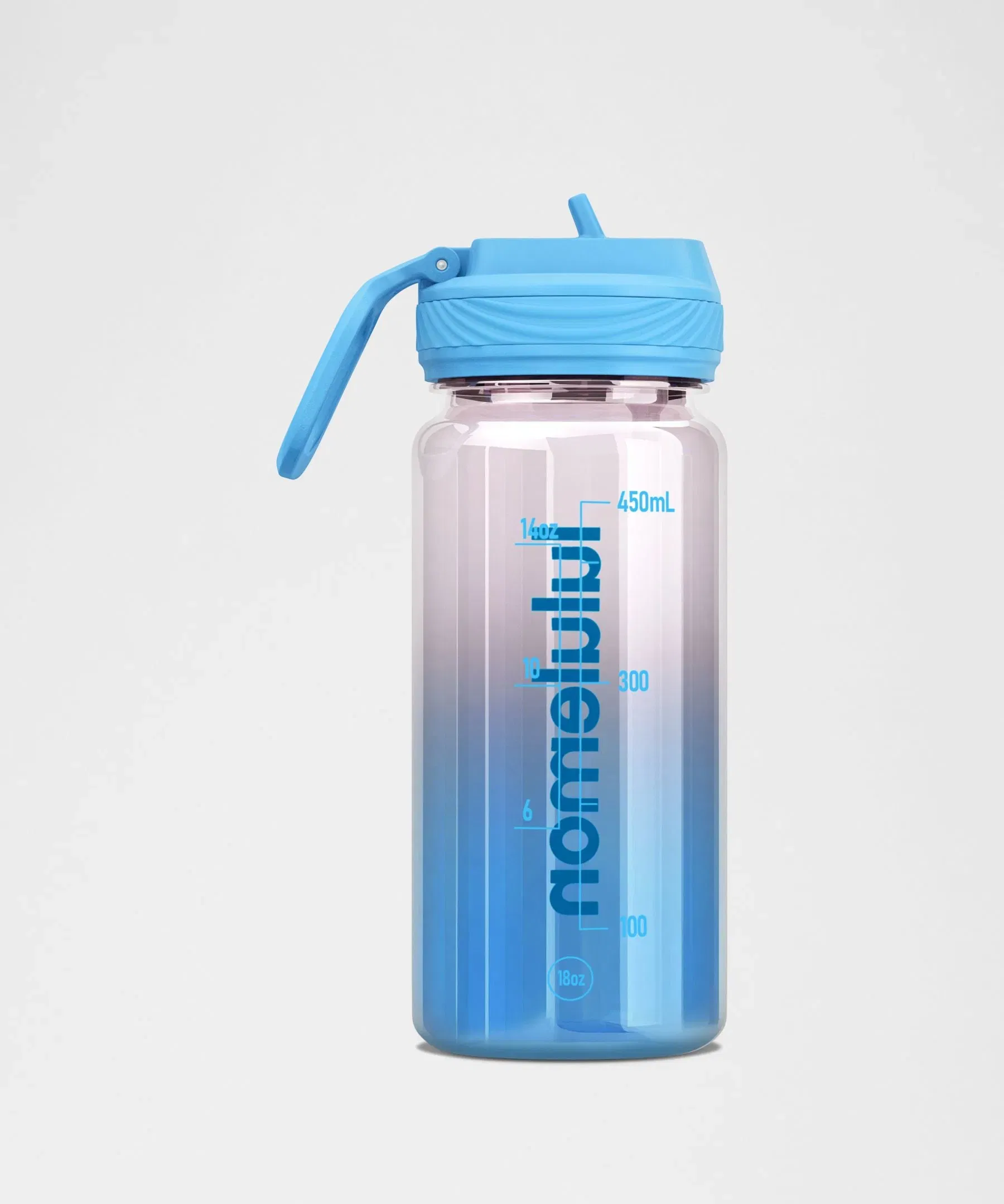 Lululemon Back to Life Clear Bottle 18oz Straw Lid *Ombre