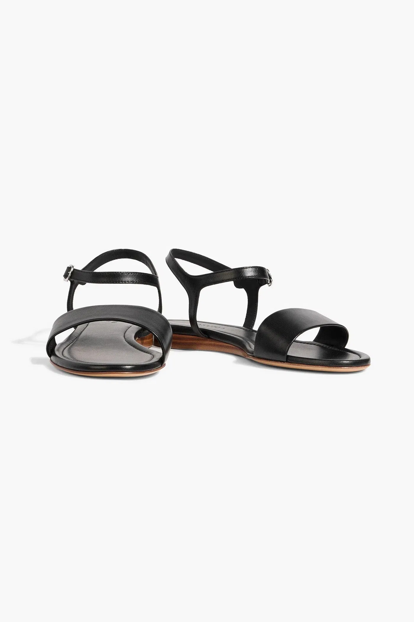 Gabriela Hearst Alexi Leather Sandals Black Women's