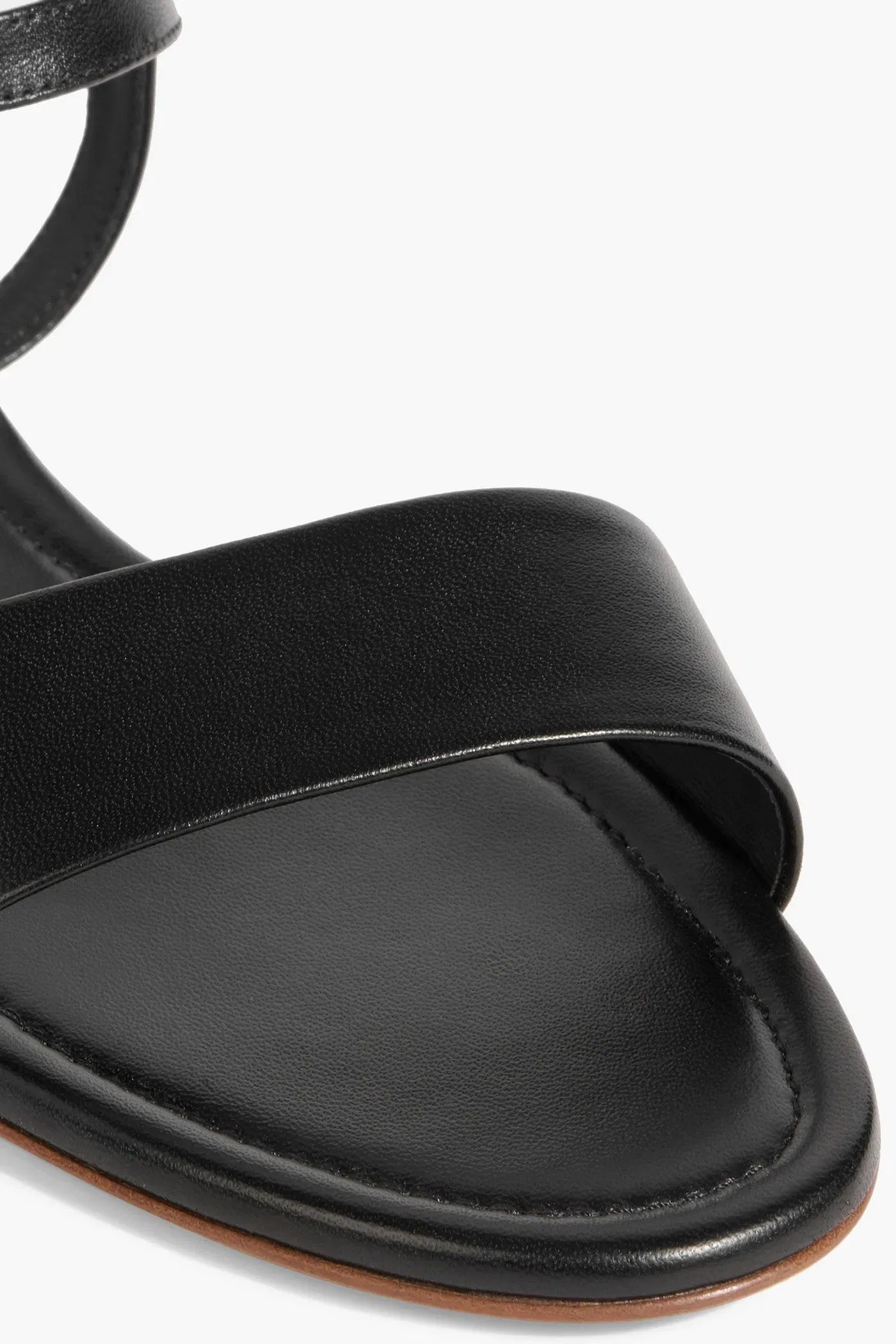 Gabriela Hearst Alexi Leather Sandals Black Women's