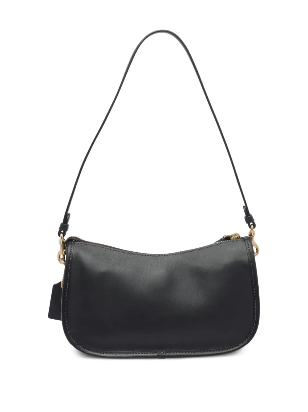 zip-closure chain strap shoulder bag