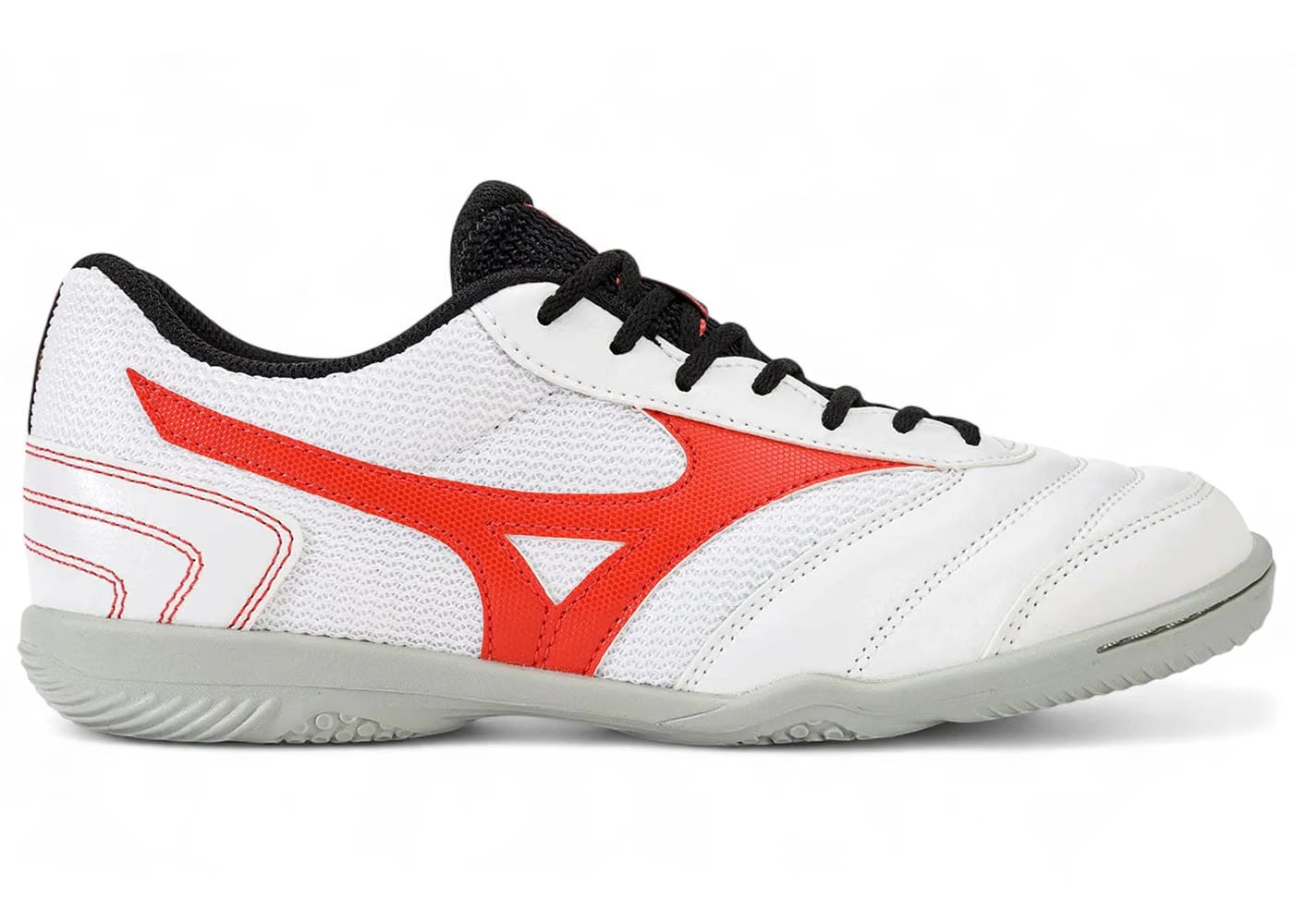 Mizuno Morelia Sala Club In White Radiant Red