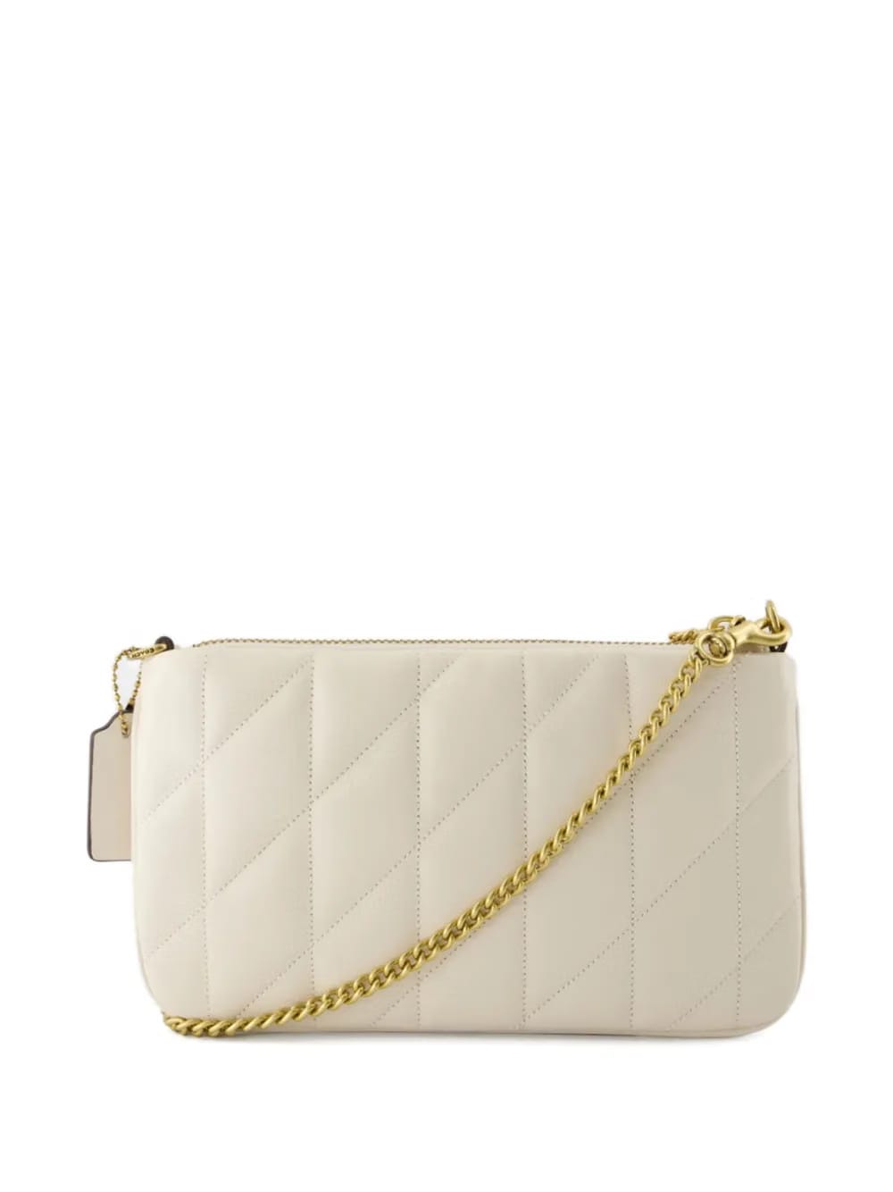 quilted leather clutch bag