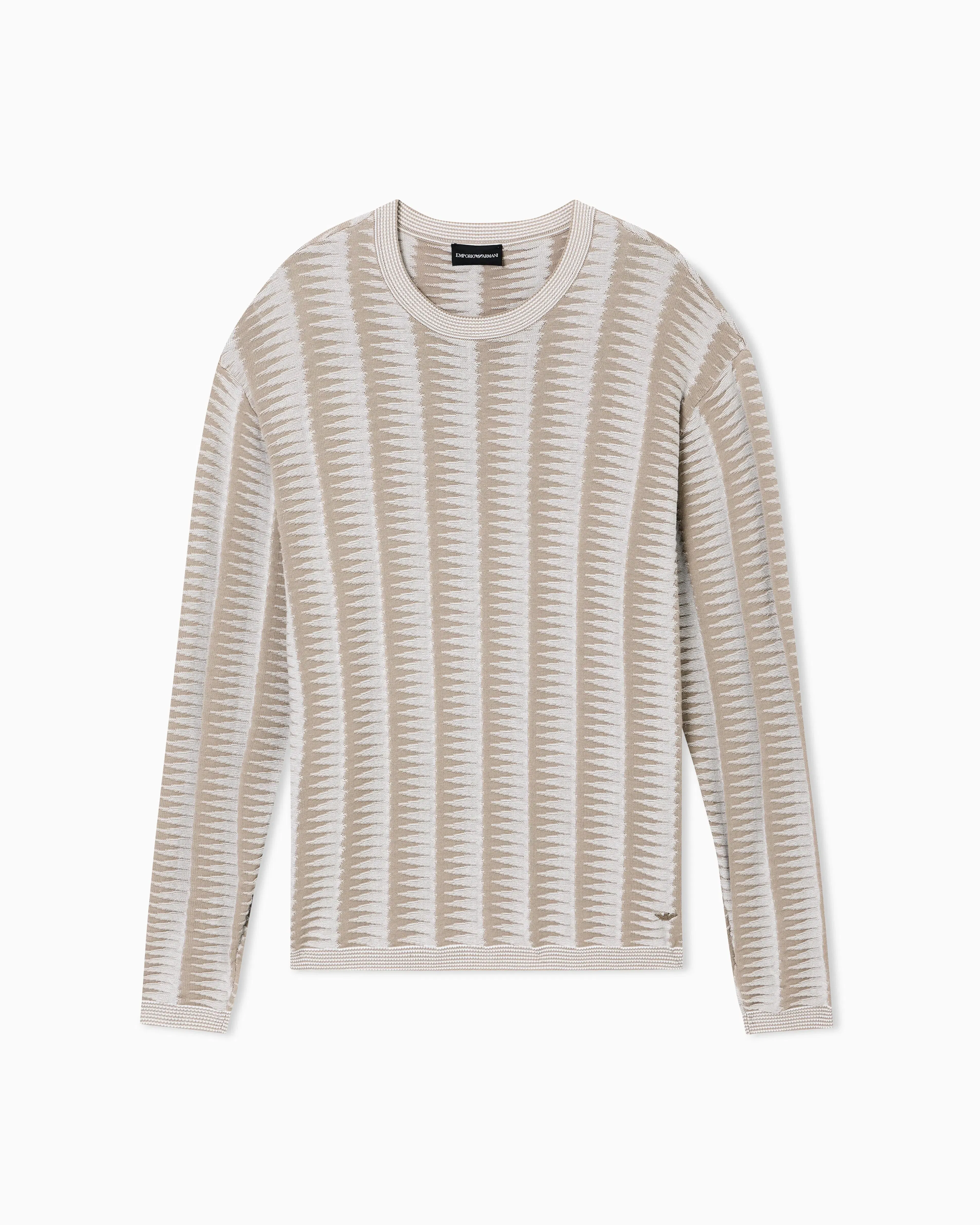 Emporio Armani Jumper with two-tone jacquard design