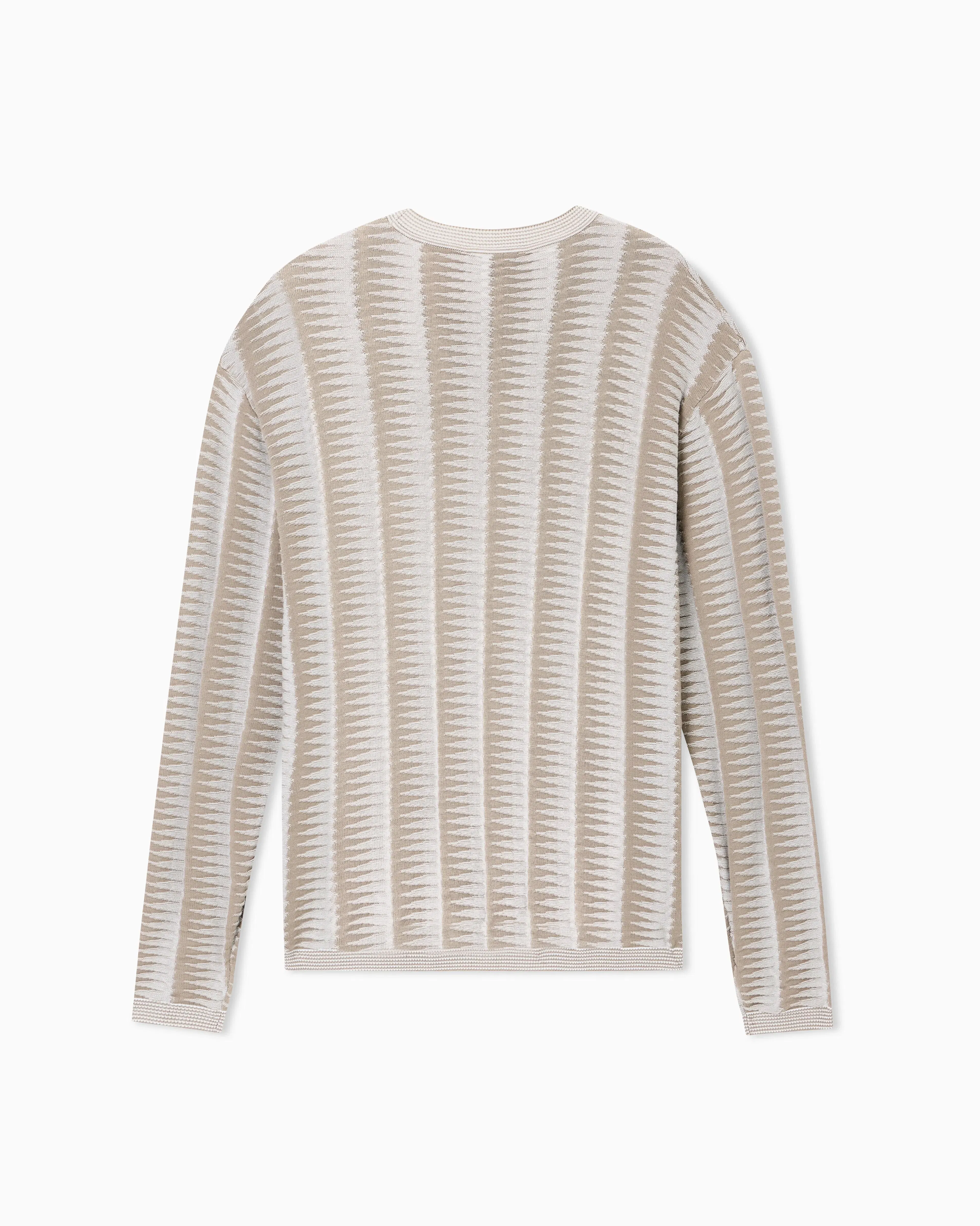 Emporio Armani Jumper with two-tone jacquard design
