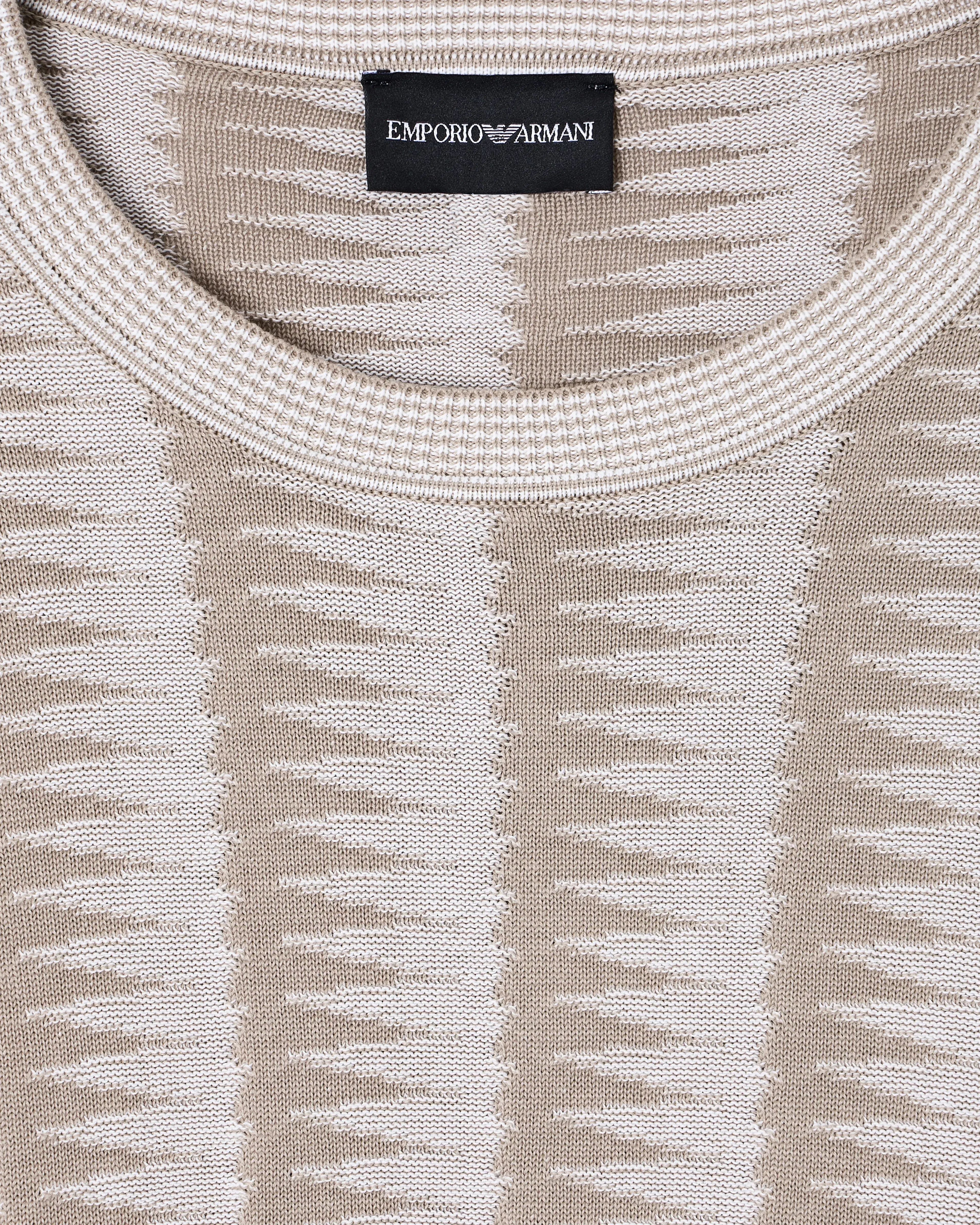 Emporio Armani Jumper with two-tone jacquard design