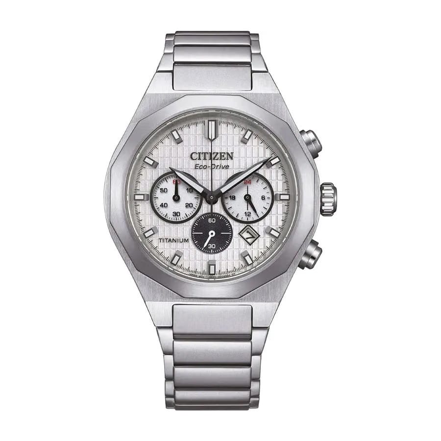 Citizen Zenshin Senkei Chronograph Silver Dial Watch