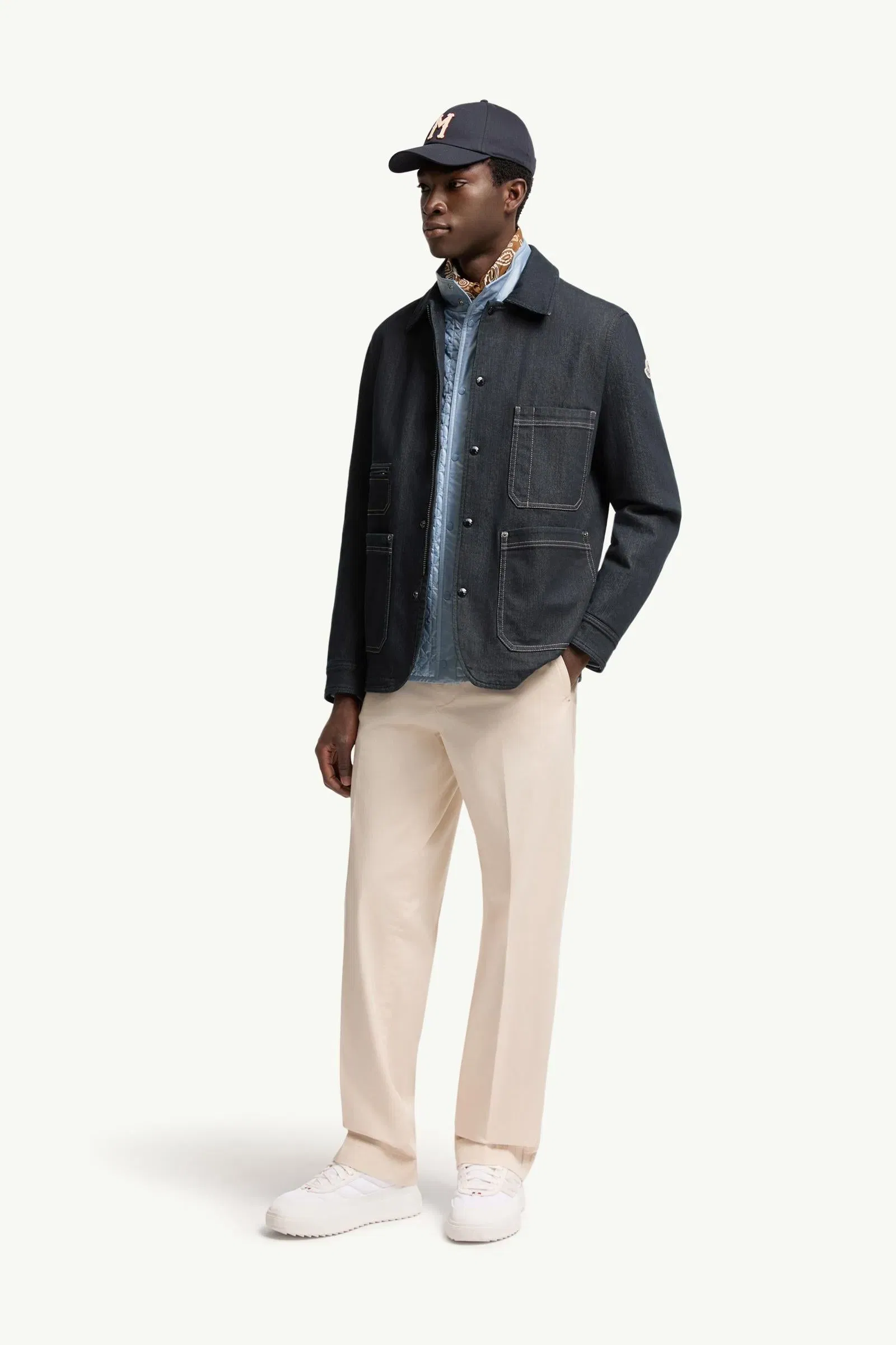 Moncler Tailored Cotton Pants White Ivory White Ivory