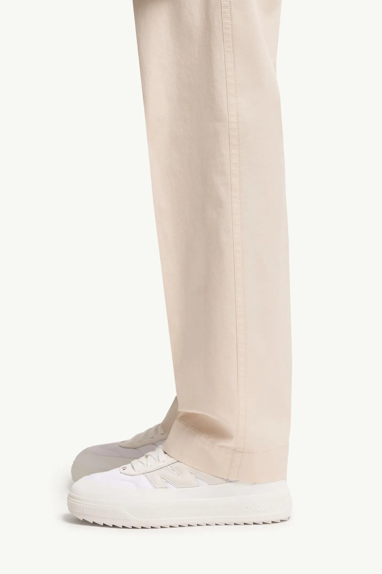 Moncler Tailored Cotton Pants White Ivory White Ivory