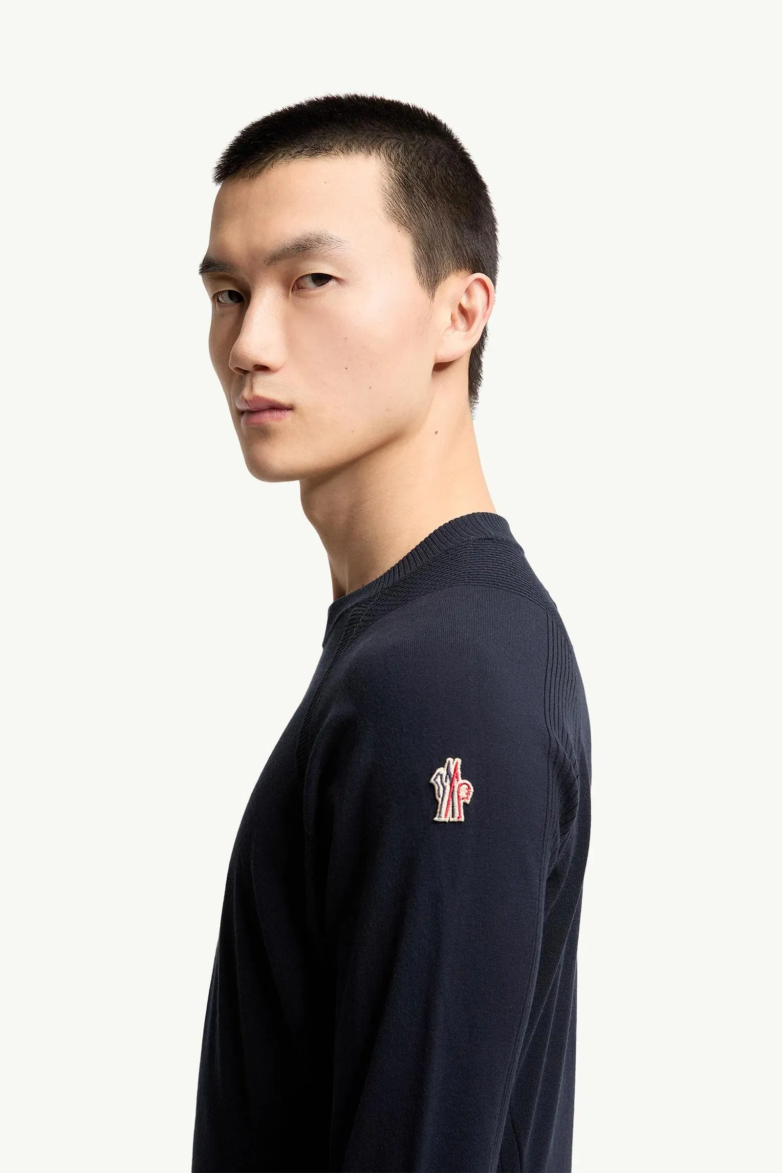 Moncler Logo Sweater Navy Blue Navy Blue