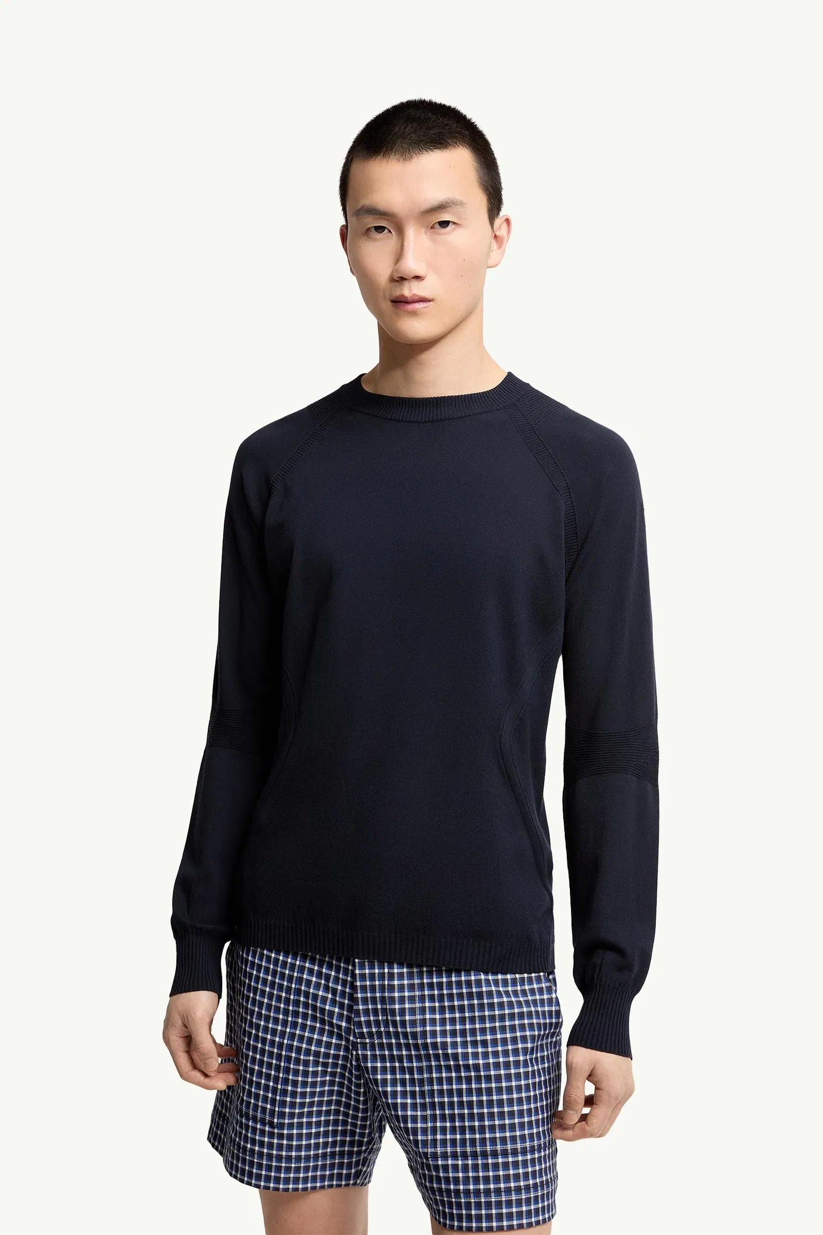 Moncler Logo Sweater Navy Blue Navy Blue