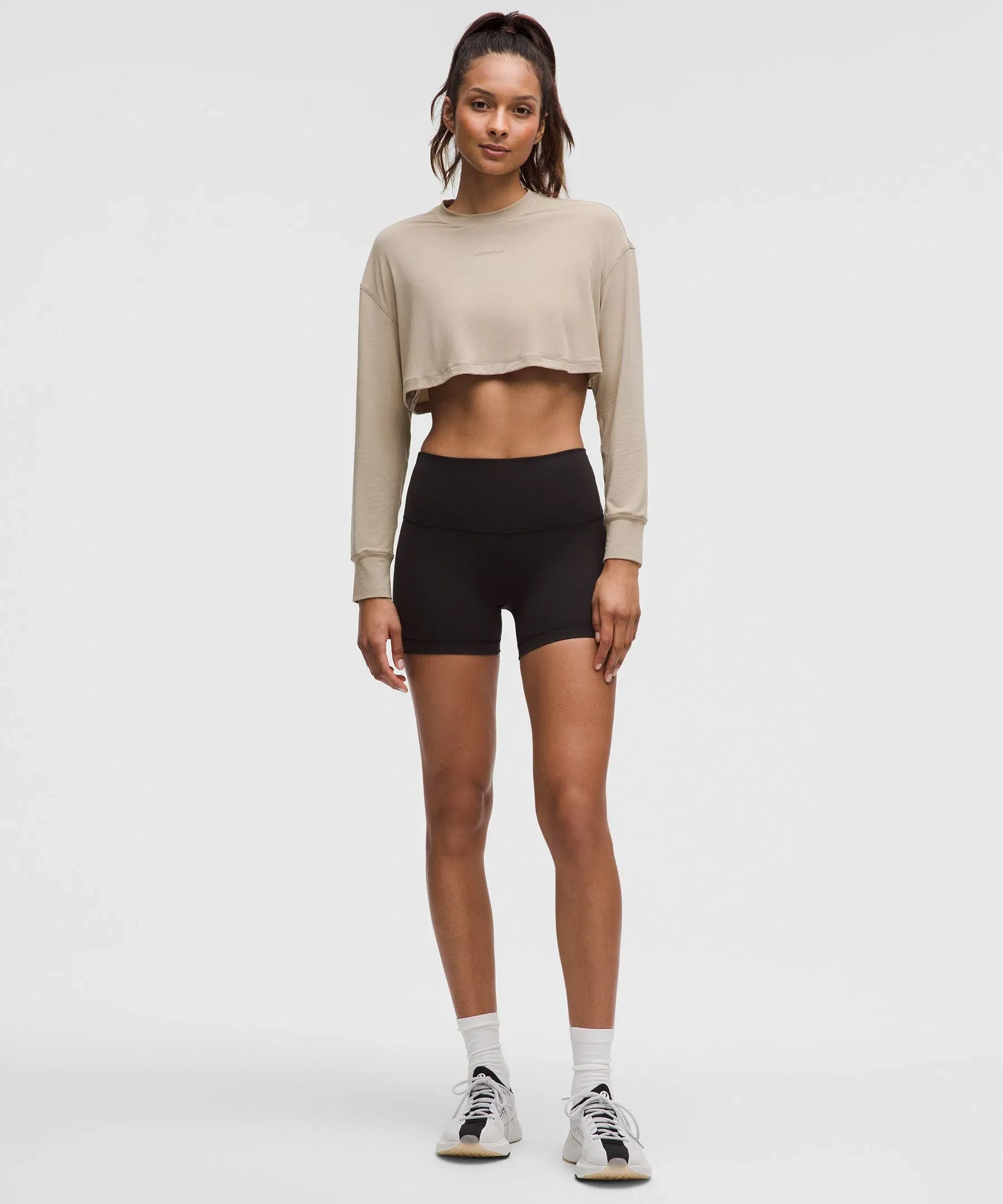 Lululemon Women's Jersey Training Super-Cropped Long-Sleeve Shirt
