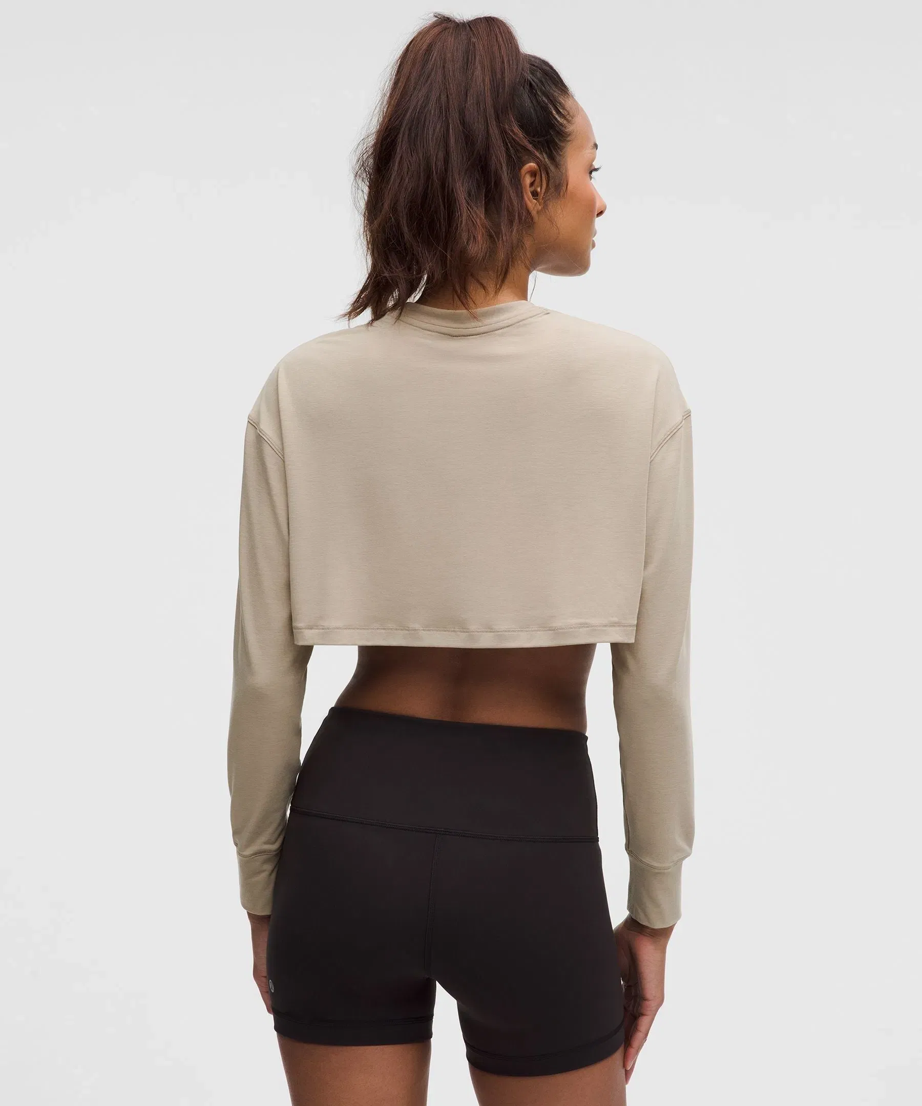 Lululemon Women's Jersey Training Super-Cropped Long-Sleeve Shirt