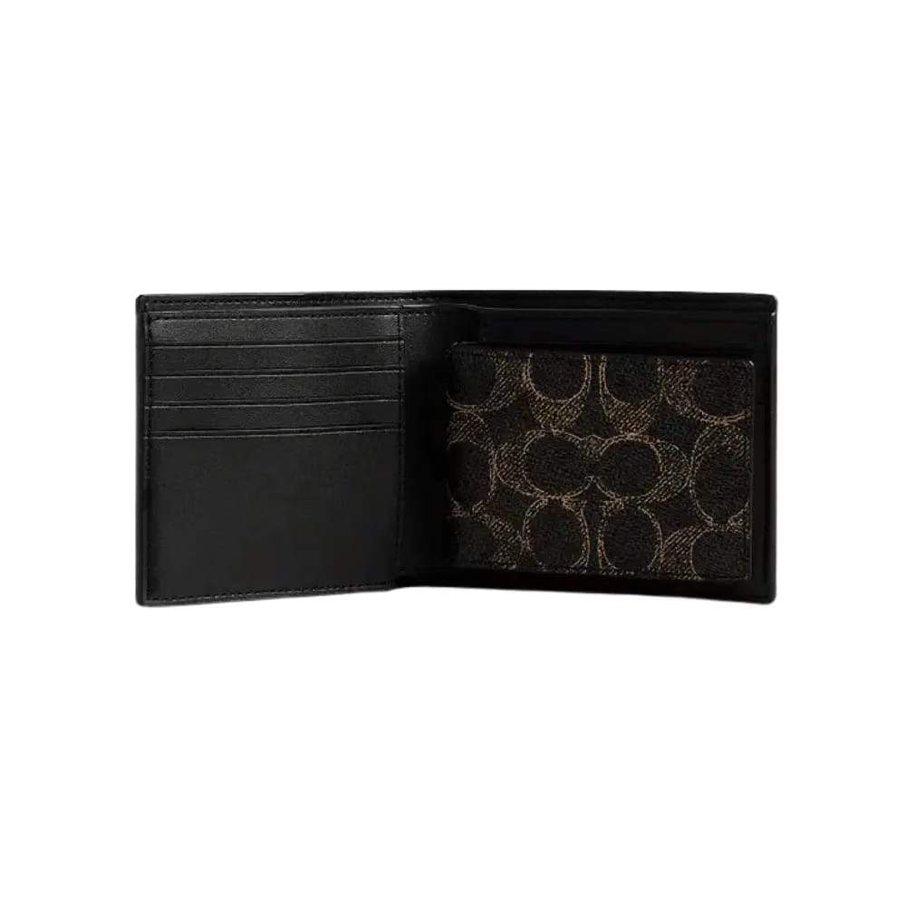 Coach 3-In-1 Wallet In Loved Signature Canvas Brown