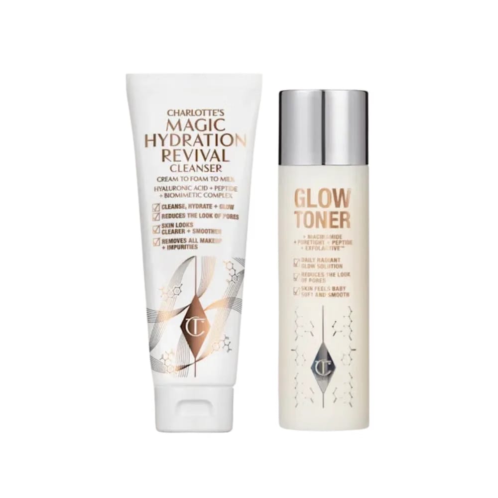 Charlotte Tilbury Magic Cleanse, Tone & Glow Duo Skincare Kit