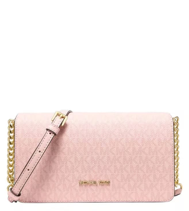 Michael Kors Light Pink Jet Set Medium Crossbody Bag