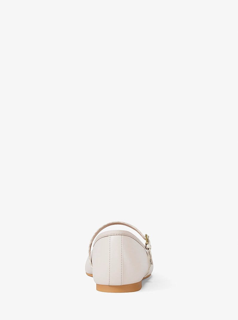 Michael Kors Phoebe Signature Logo Trim Ballet Flat
