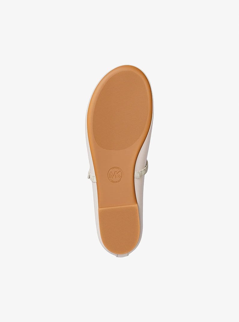 Michael Kors Phoebe Signature Logo Trim Ballet Flat