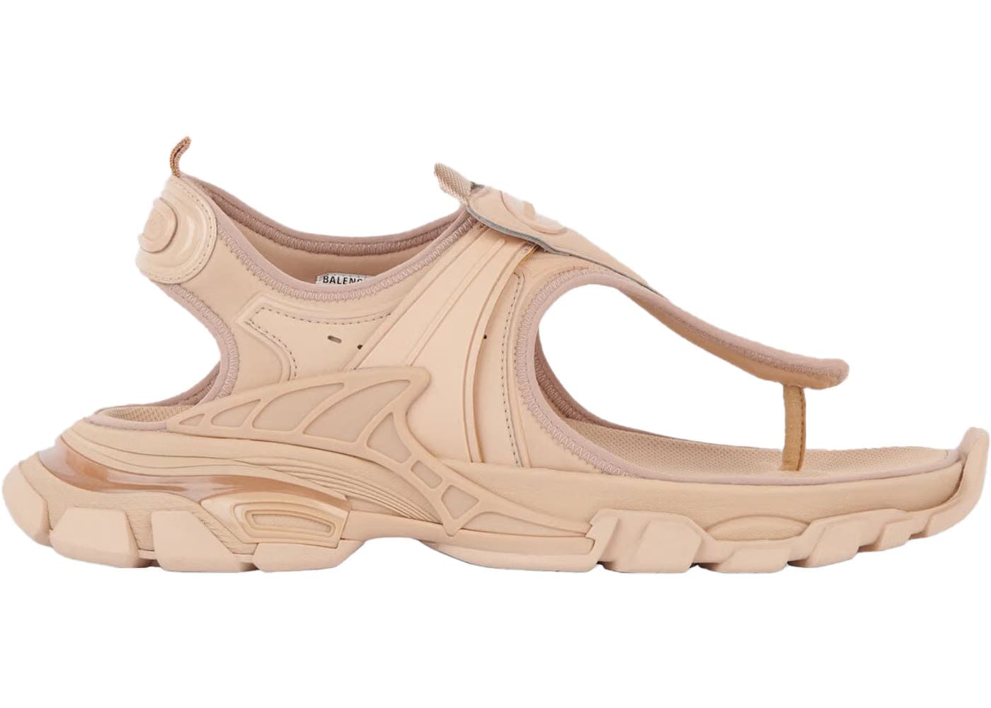 Balenciaga Track Thong Sandal Beige Womens