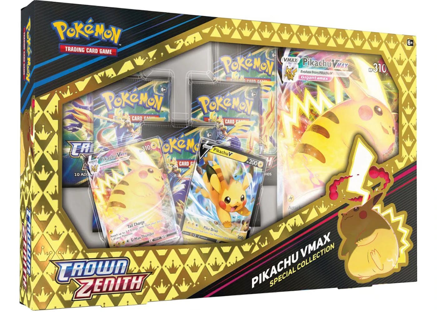 Pokemon Tcg Sword & Shield Crown Zenith Pikachu Vmax Special Collection Box