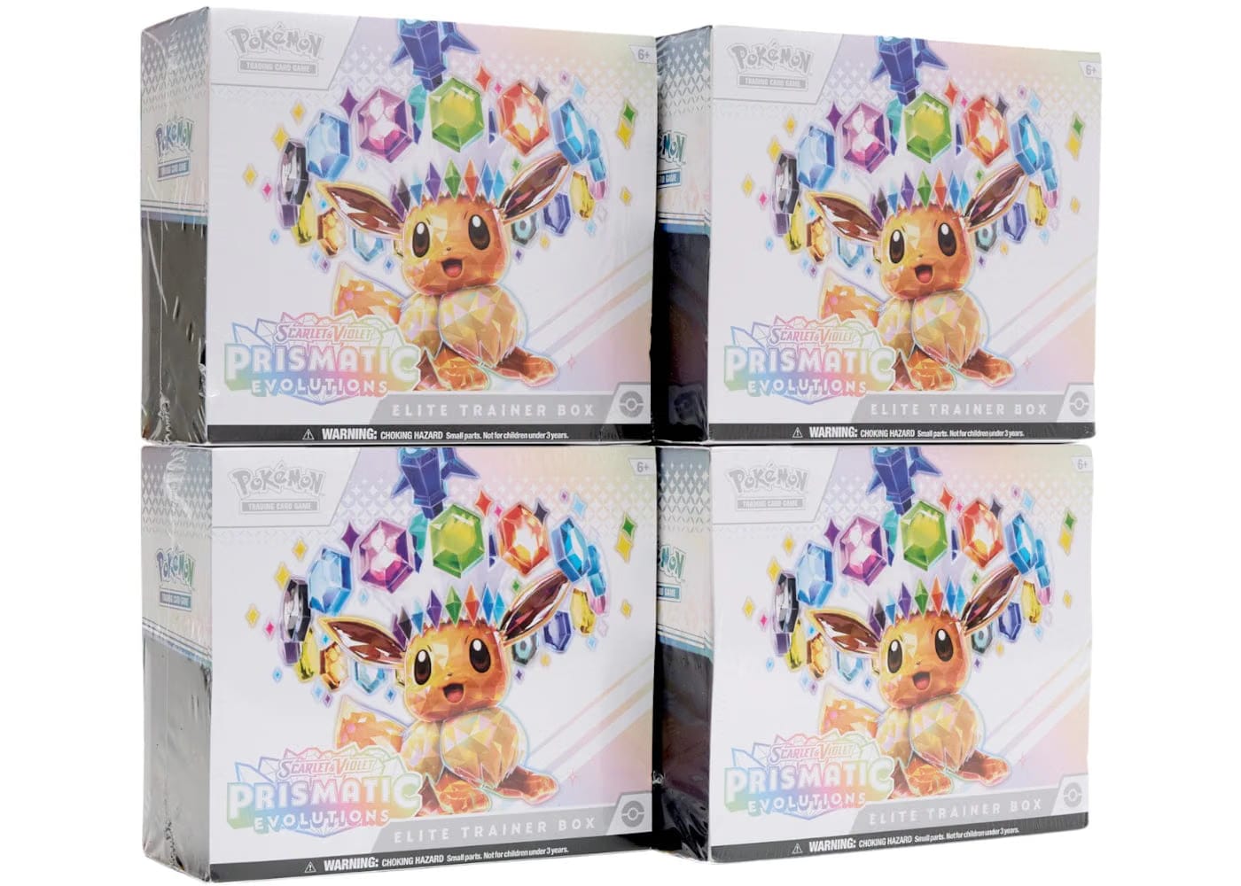 Pokemon Scarlet & Violet Prismatic Evolutions Elite Trainer Box 4X Lot