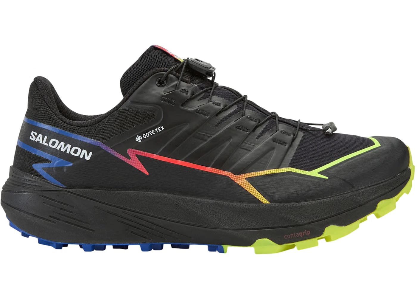 Salomon Thundercross Gore-Tex Black Surf The Web Safety Yellow