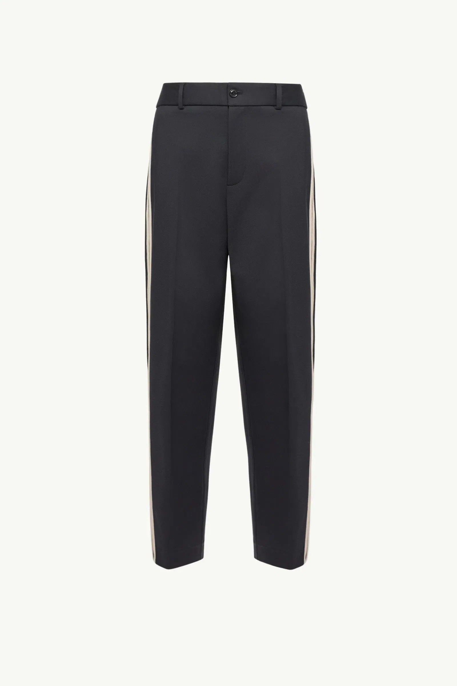 Moncler Tailored Cotton Blend Pants Dark Blue Dark Blue