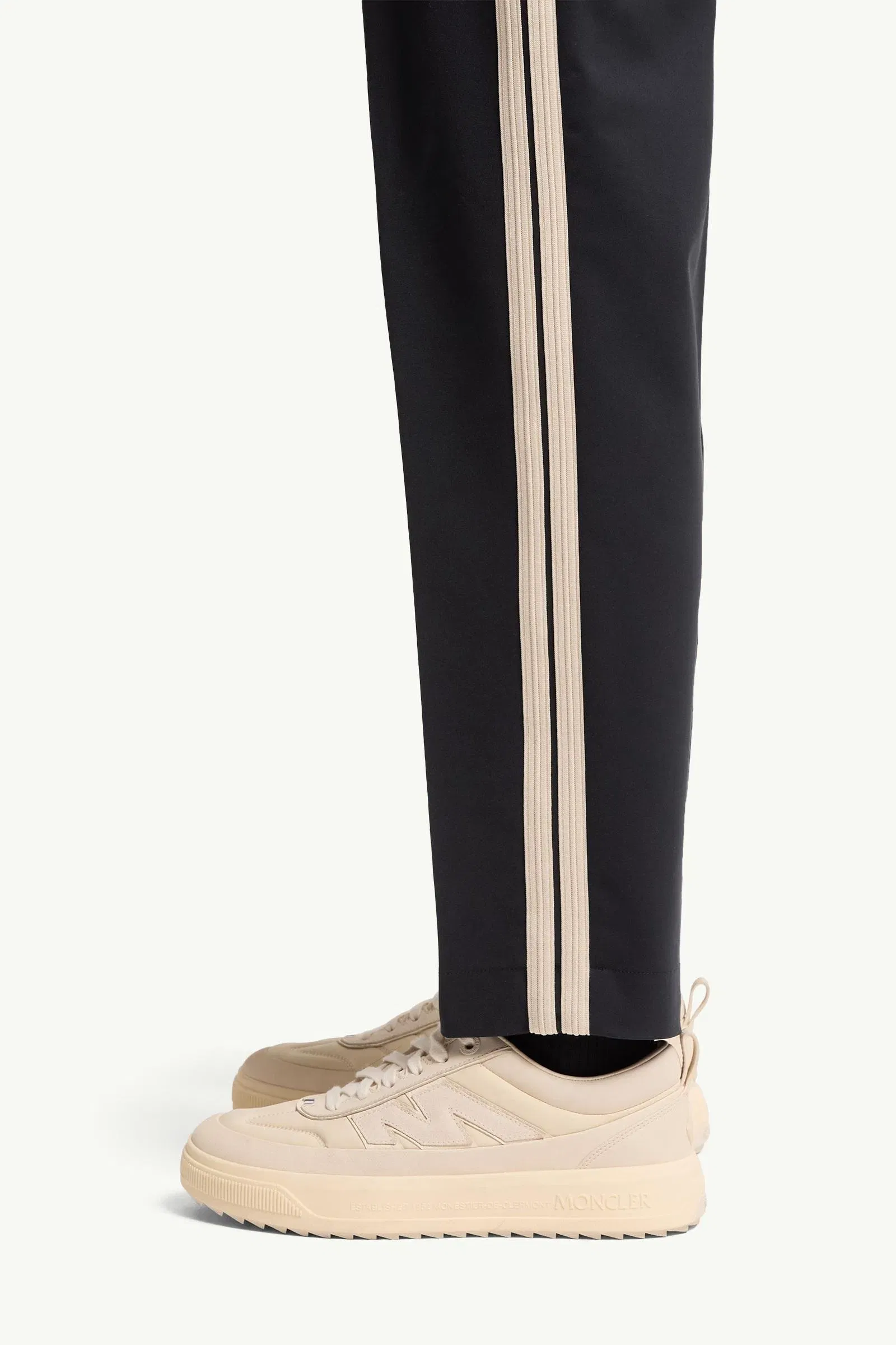 Moncler Tailored Cotton Blend Pants Dark Blue Dark Blue