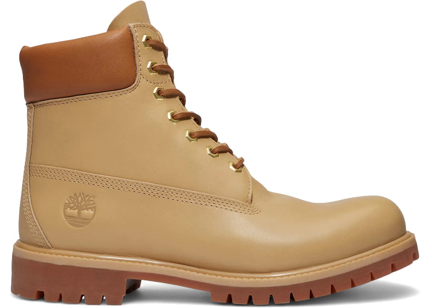 Timberland 6 Premium Waterproof Boot Founders Collection Beige Full-Grain