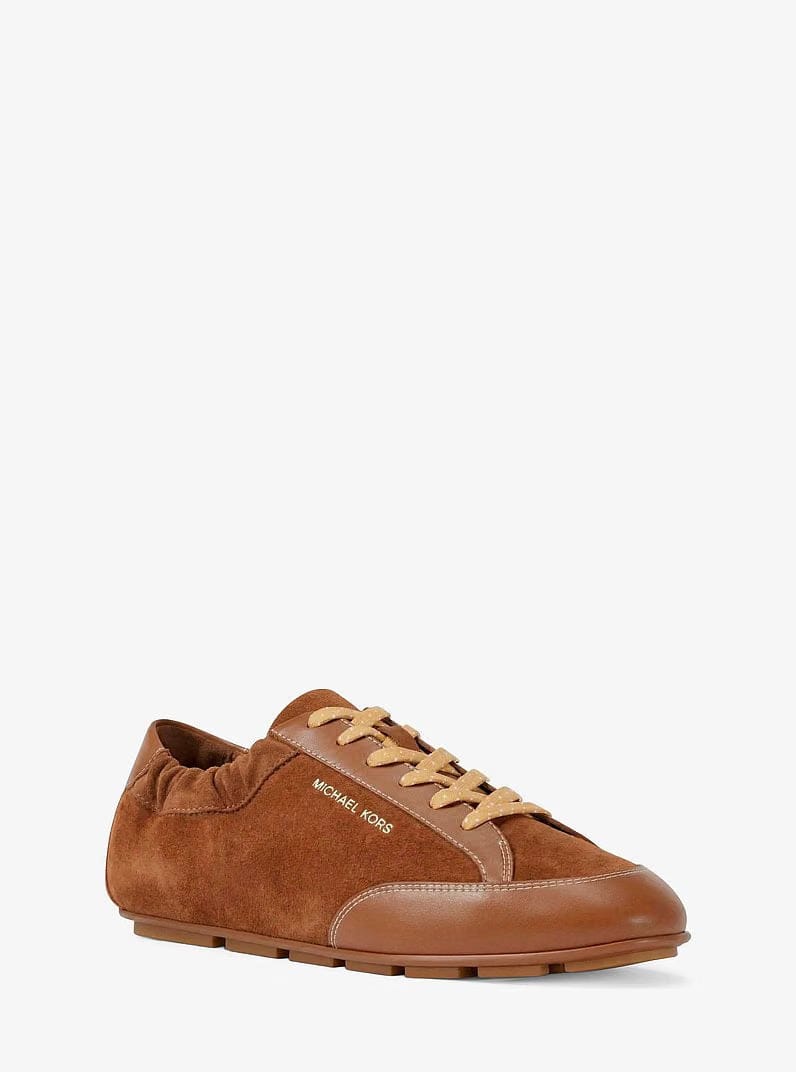 Michael Kors Susie Suede and Leather Trainer