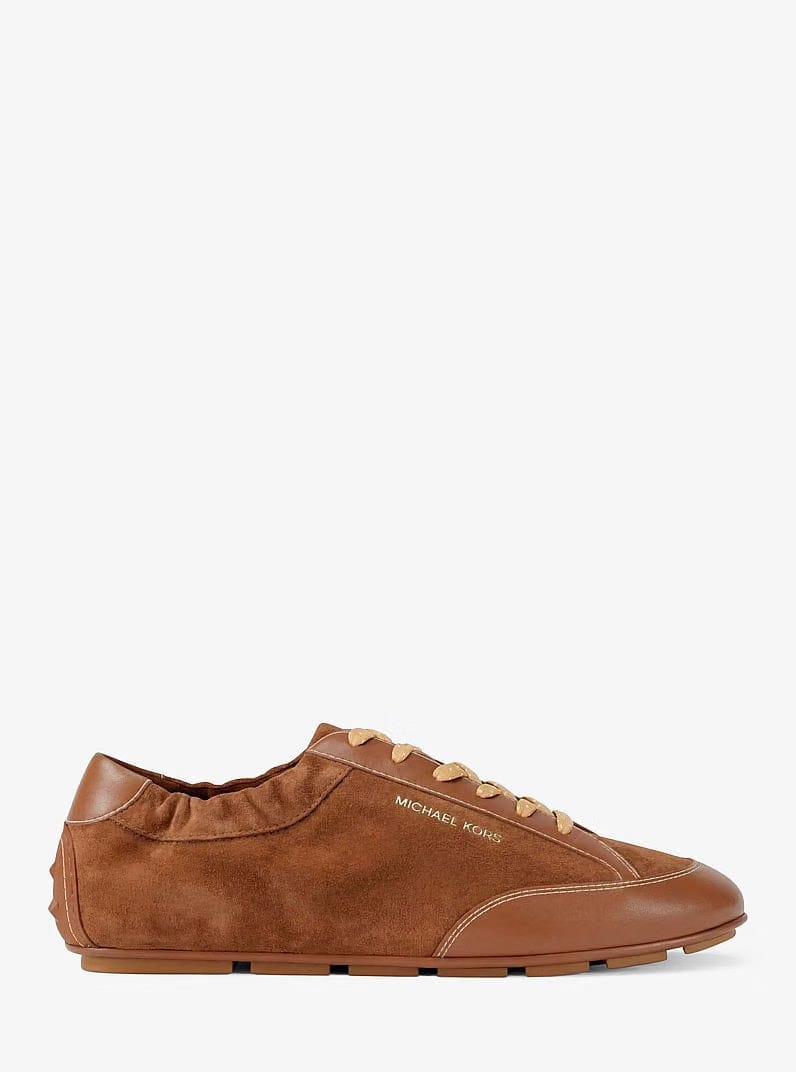 Michael Kors Susie Suede and Leather Trainer