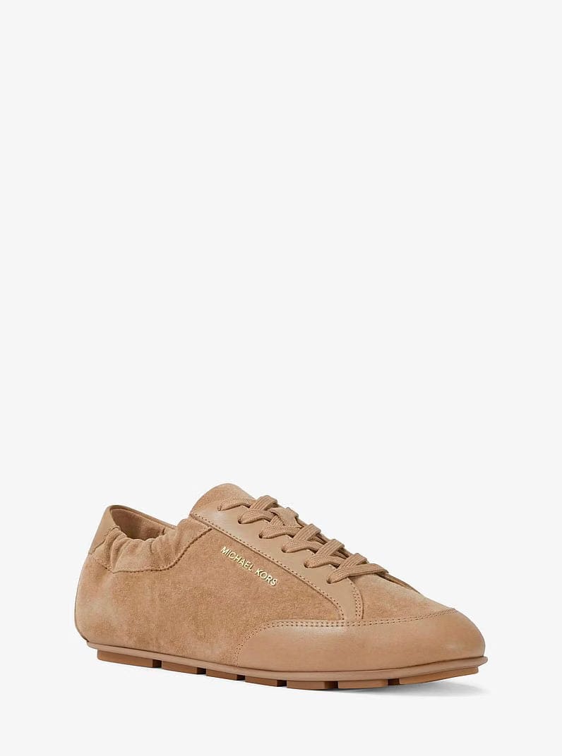 Michael Kors Susie Suede and Leather Trainer