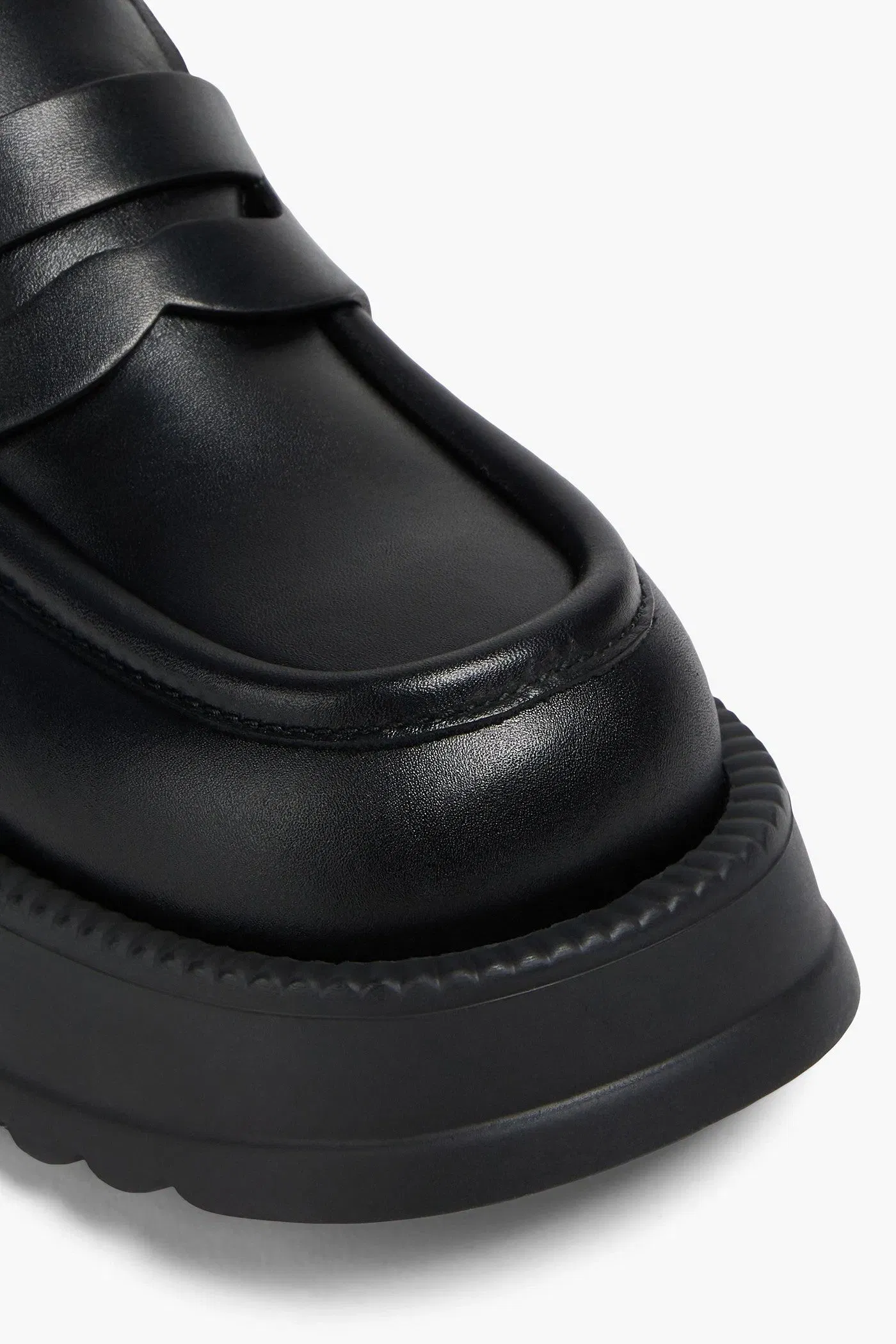 Marni Leather Platform Loafers Black Women's