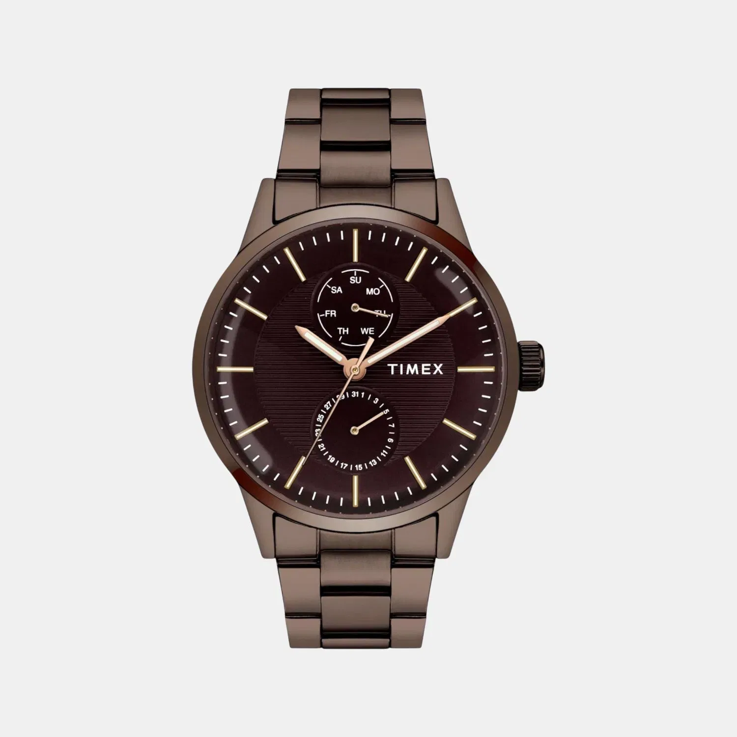 Timex Trendline Men Quartz Dial Multi-Function Stainless Steel Watch Tweg19941