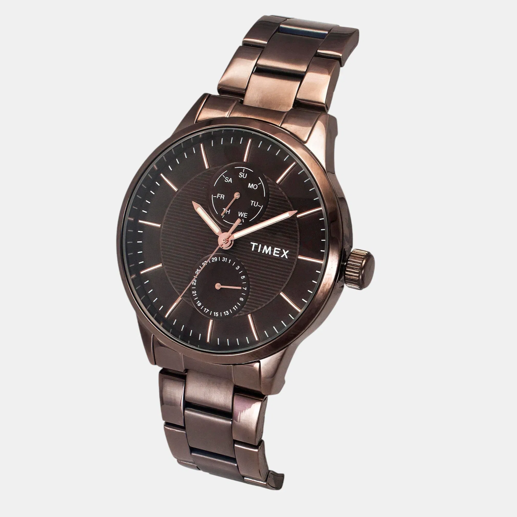Timex Trendline Men Quartz Dial Multi-Function Stainless Steel Watch Tweg19941