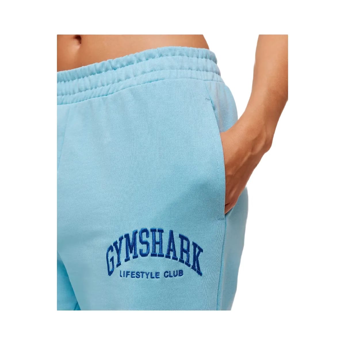 Gymshark Collegiate Graphic Joggers - Athletic Light Blue