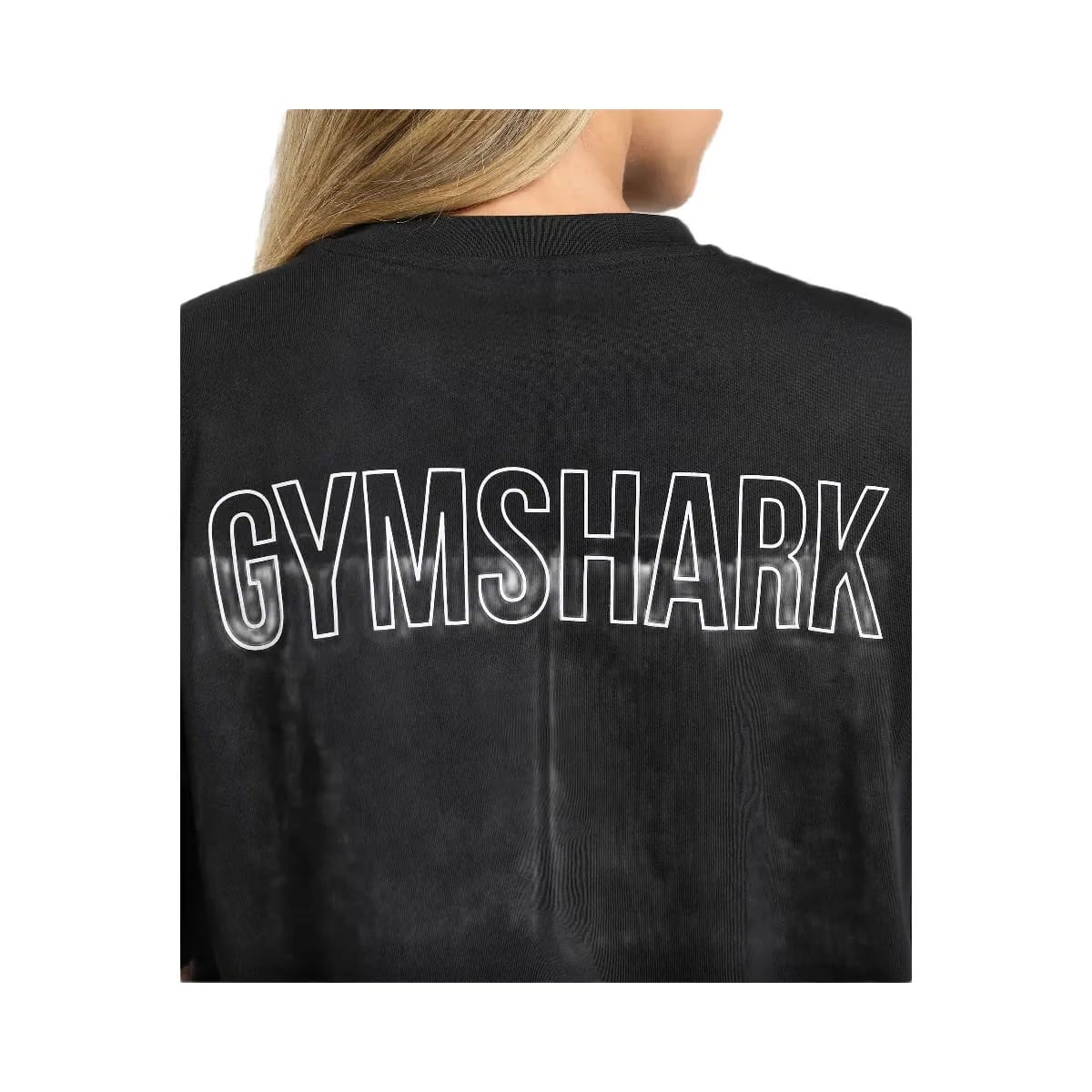 Gymshark Trace Graphic Oversized T-Shirt - Black