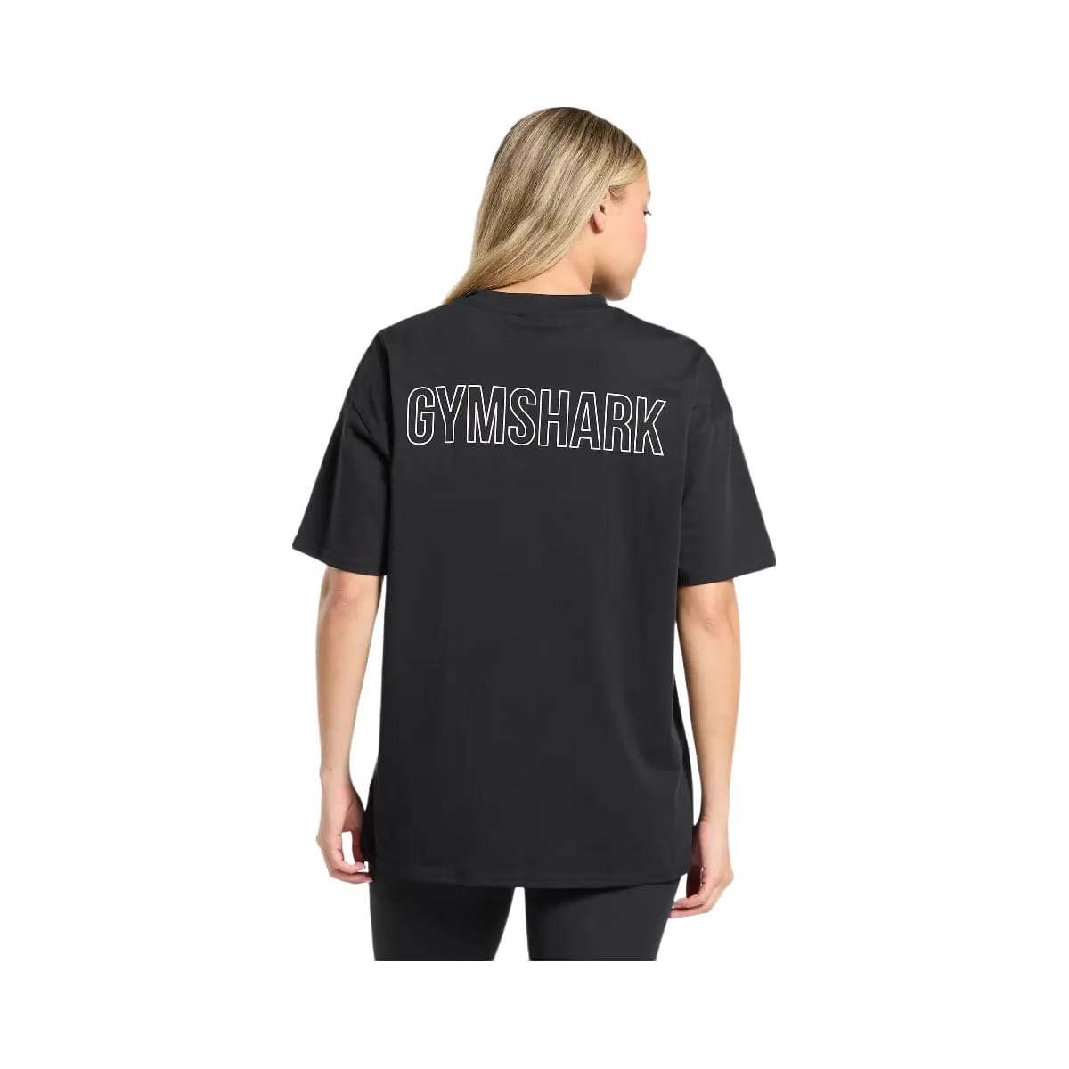 Gymshark Trace Graphic Oversized T-Shirt - Black